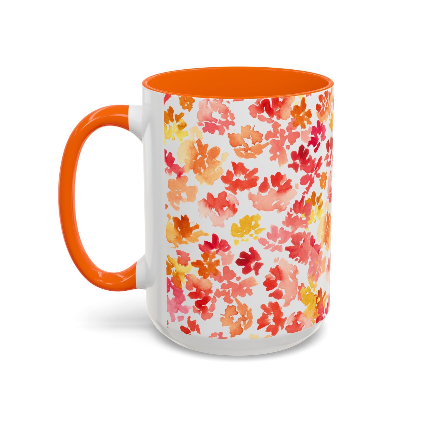 Posy Coffee Mug - Warm Floral Design (11oz, 15oz) - Brooke Zitting, LLC