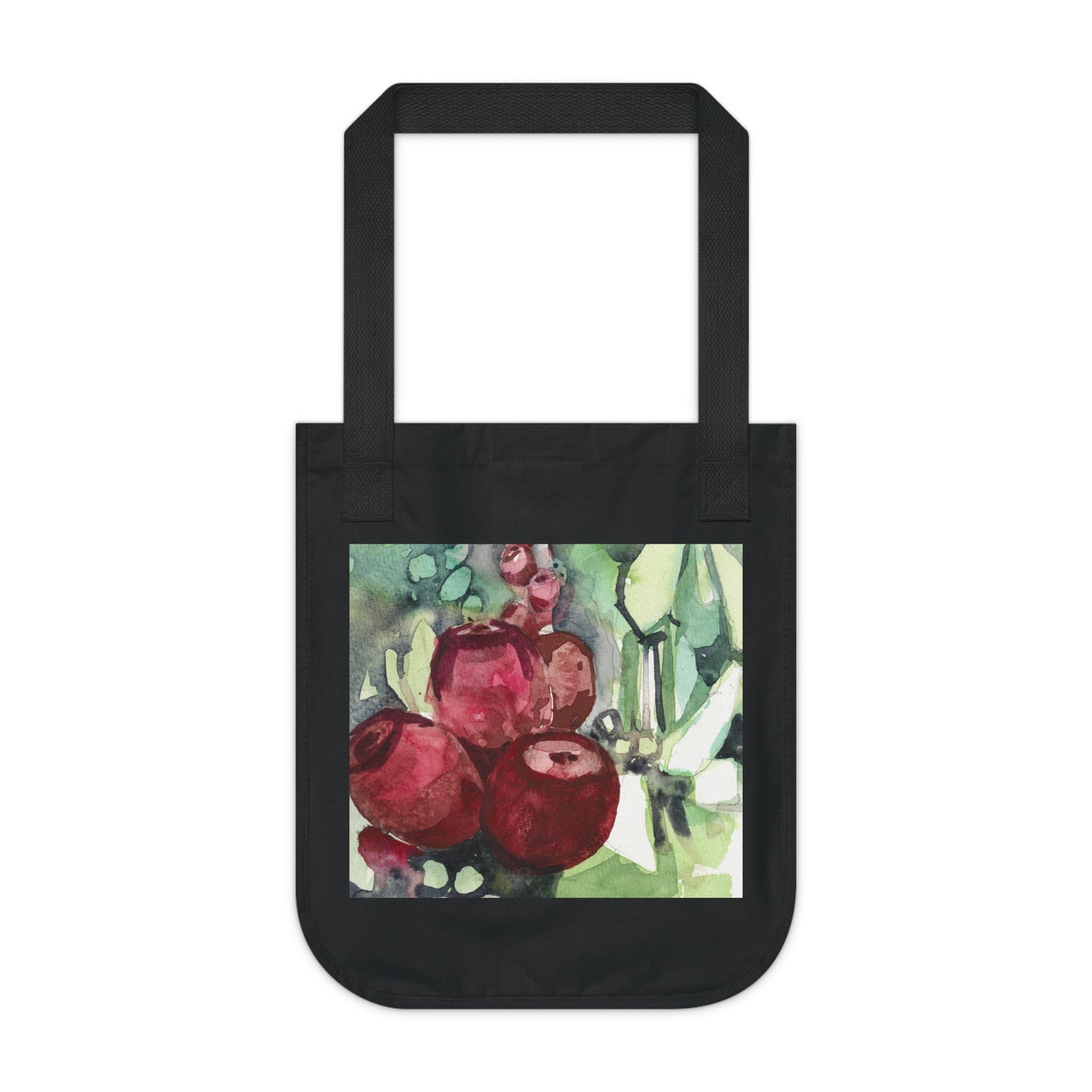 Prickly Pear Watercolor Design Organic Canvas Tote – Eco-Friendly, Watercolor Fine Art, Reusable Bag for Art Lovers - Brooke Zitting, LLC