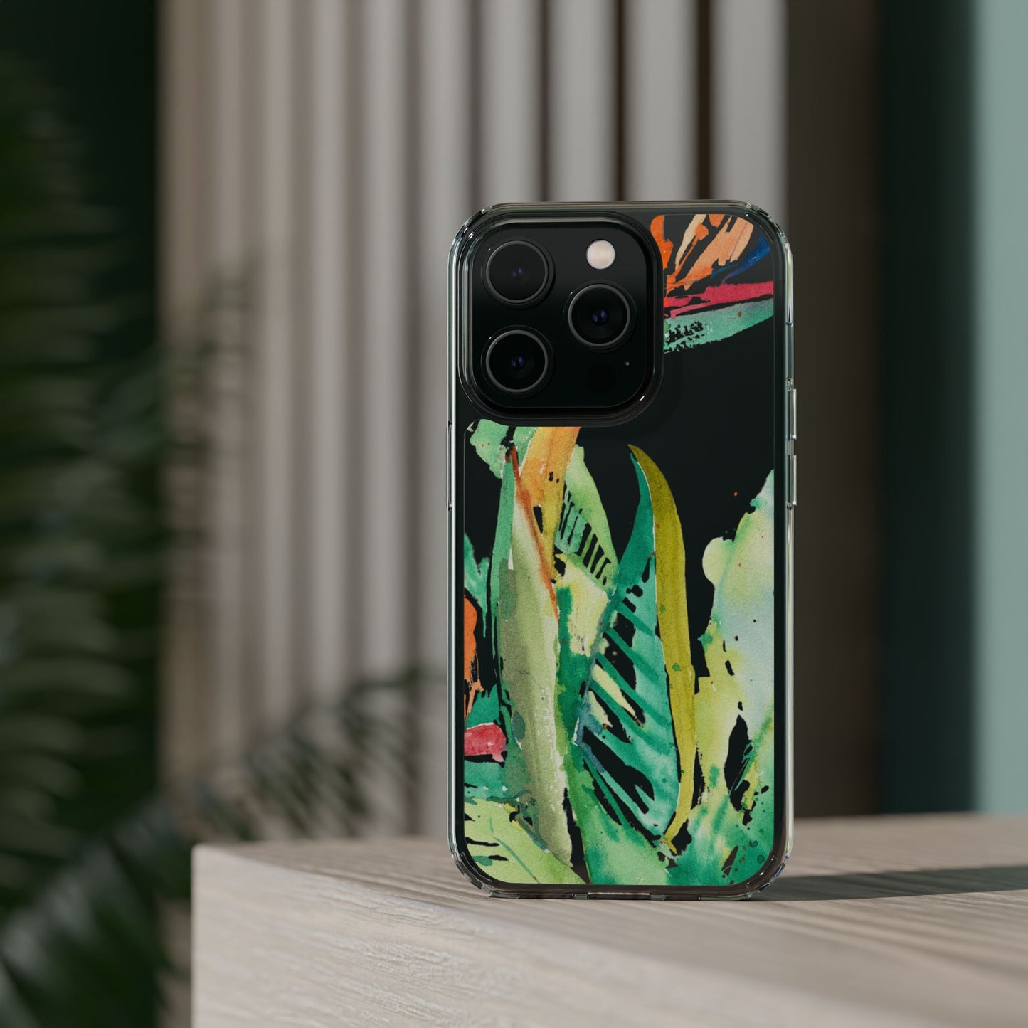 Another Day in Paradise Watercolor Clear Phone Case - Brooke Zitting, LLC