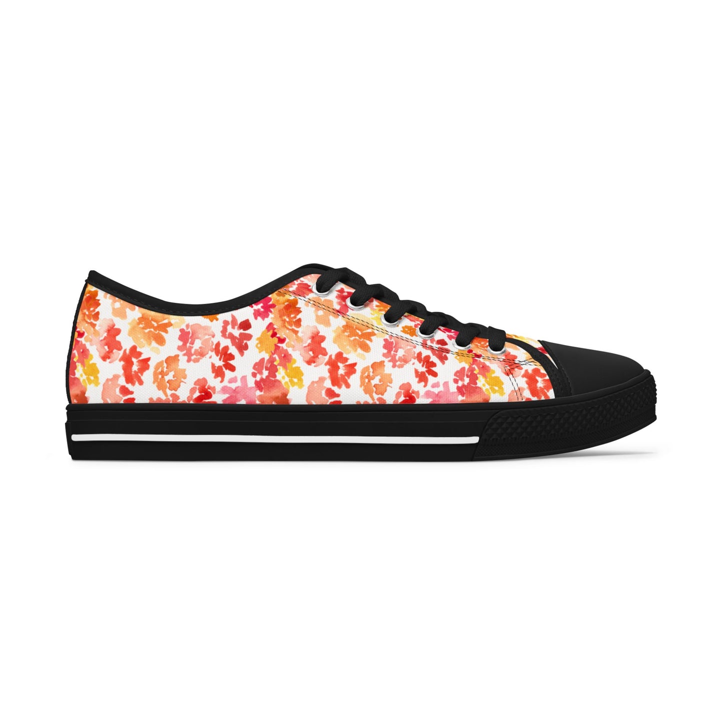 Watercolor Original Posy Low Top Sneakers – Unique Casual Shoes for All | Style & Gift Idea - Brooke Zitting, LLC