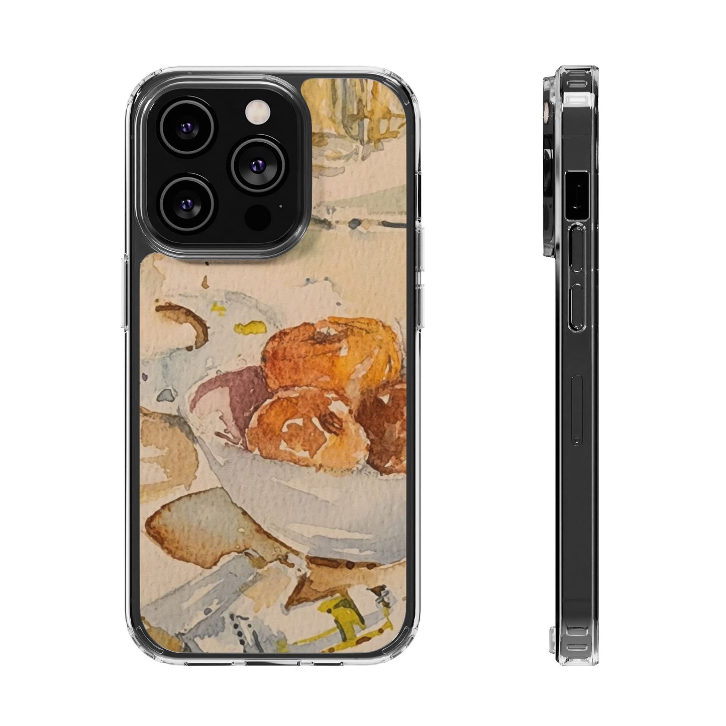 Watercolor Artist's Table Clear Phone Case - Brooke Zitting, LLC