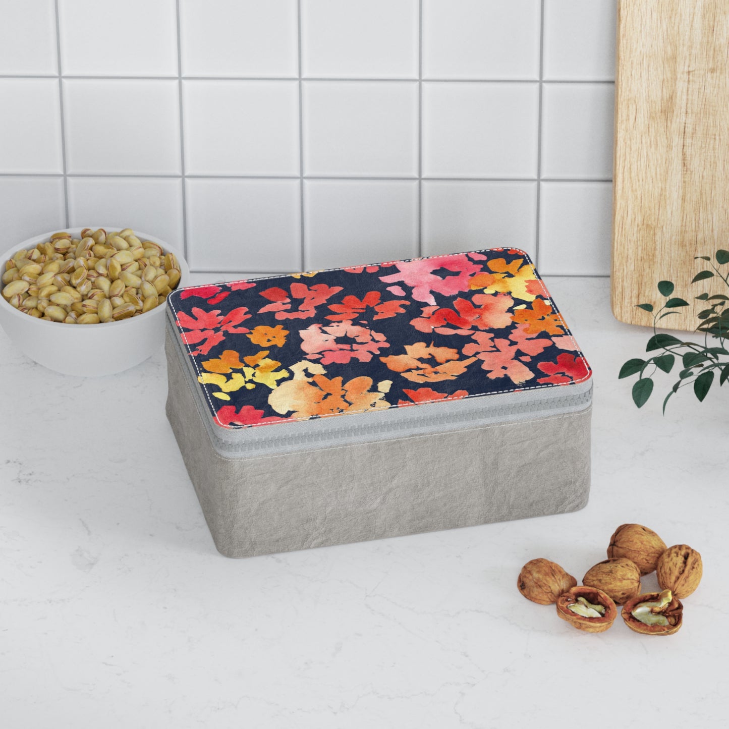 The Warm Posy Paper Lunch Bag - Brooke Zitting, LLC