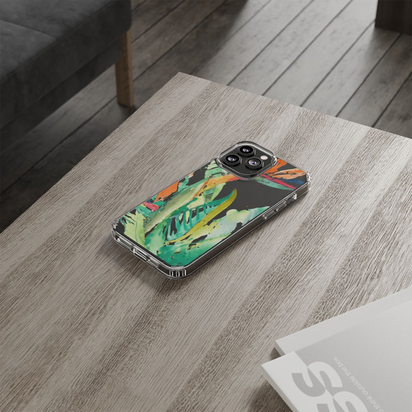 Another Day in Paradise Watercolor Clear Phone Case - Brooke Zitting, LLC