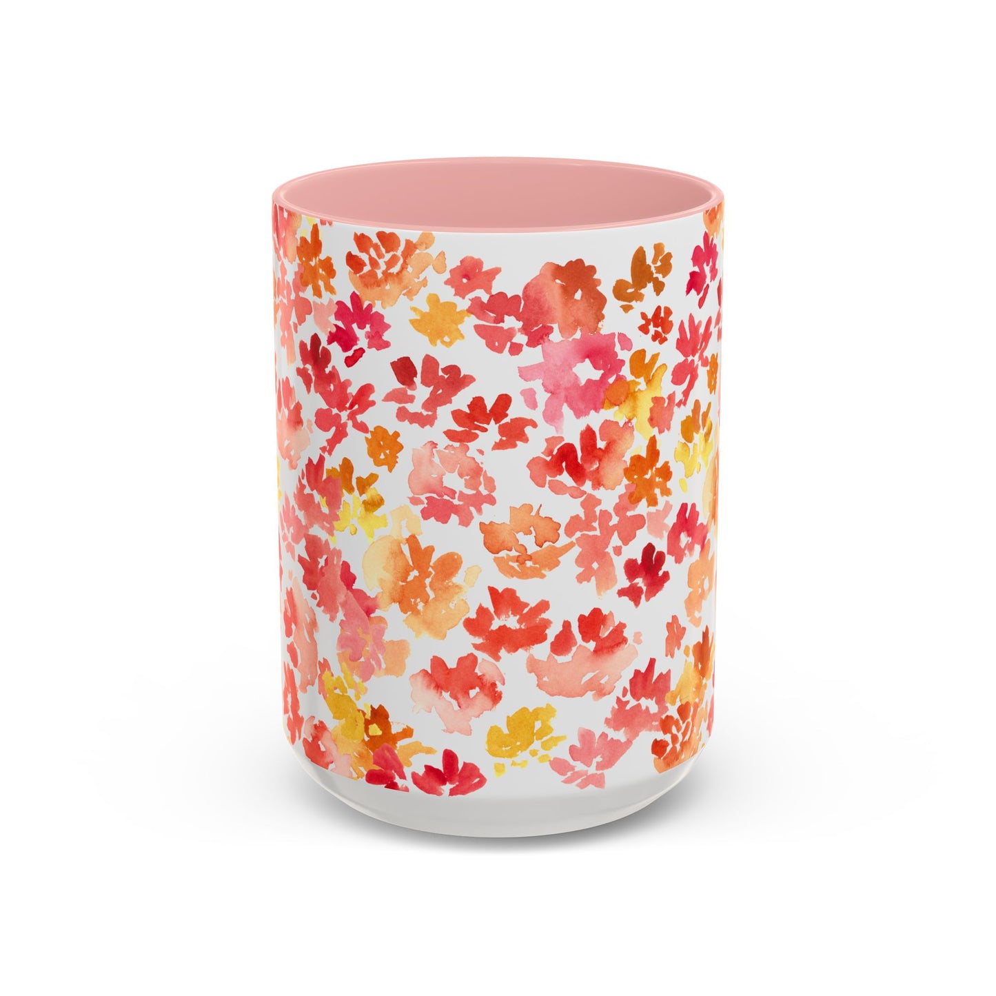Posy Coffee Mug - Warm Floral Design (11oz, 15oz) - Brooke Zitting, LLC