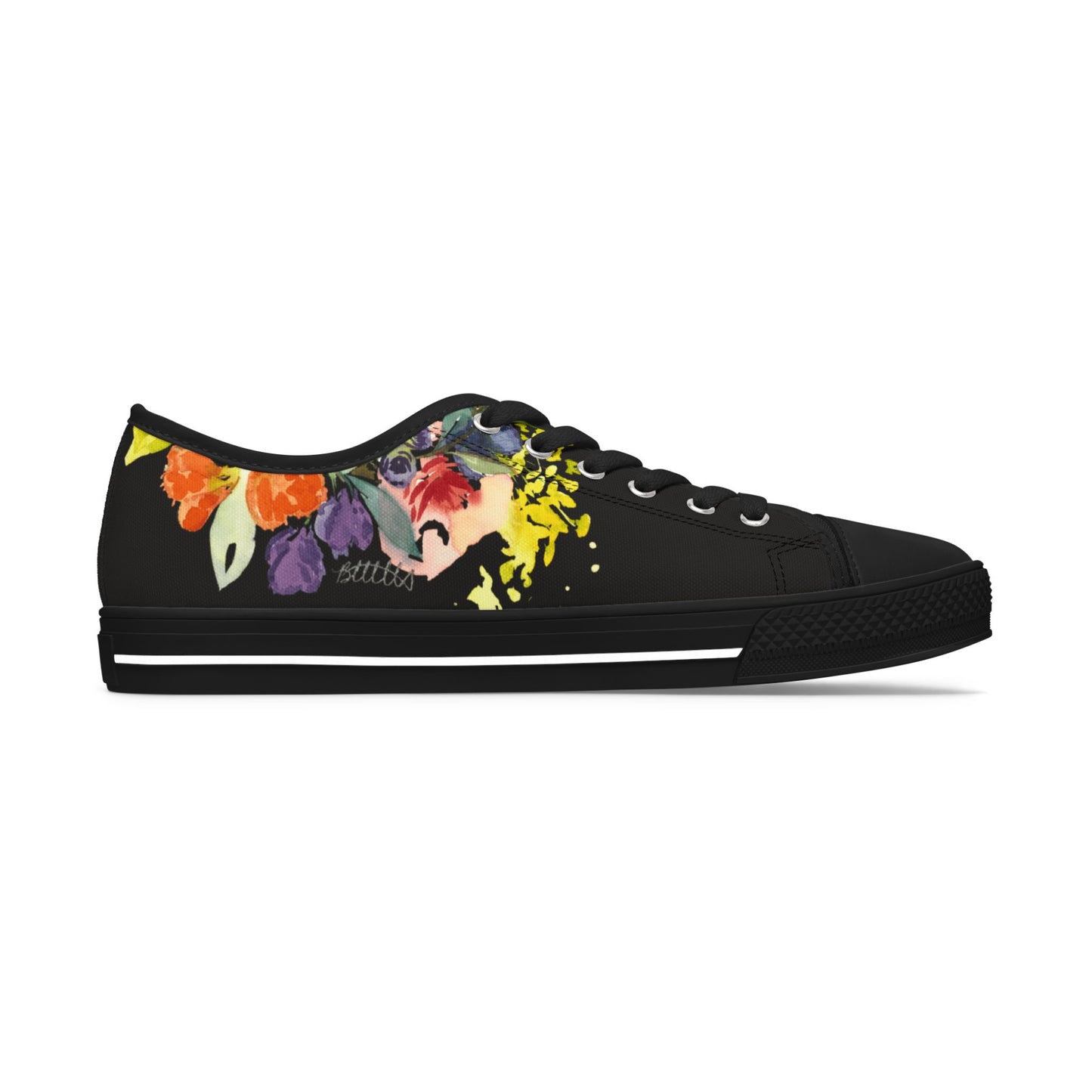 Fresh Floral Blooms Low-top Sneakers – Stylish Shoes for All | Unique Gift Idea - Brooke Zitting, LLC