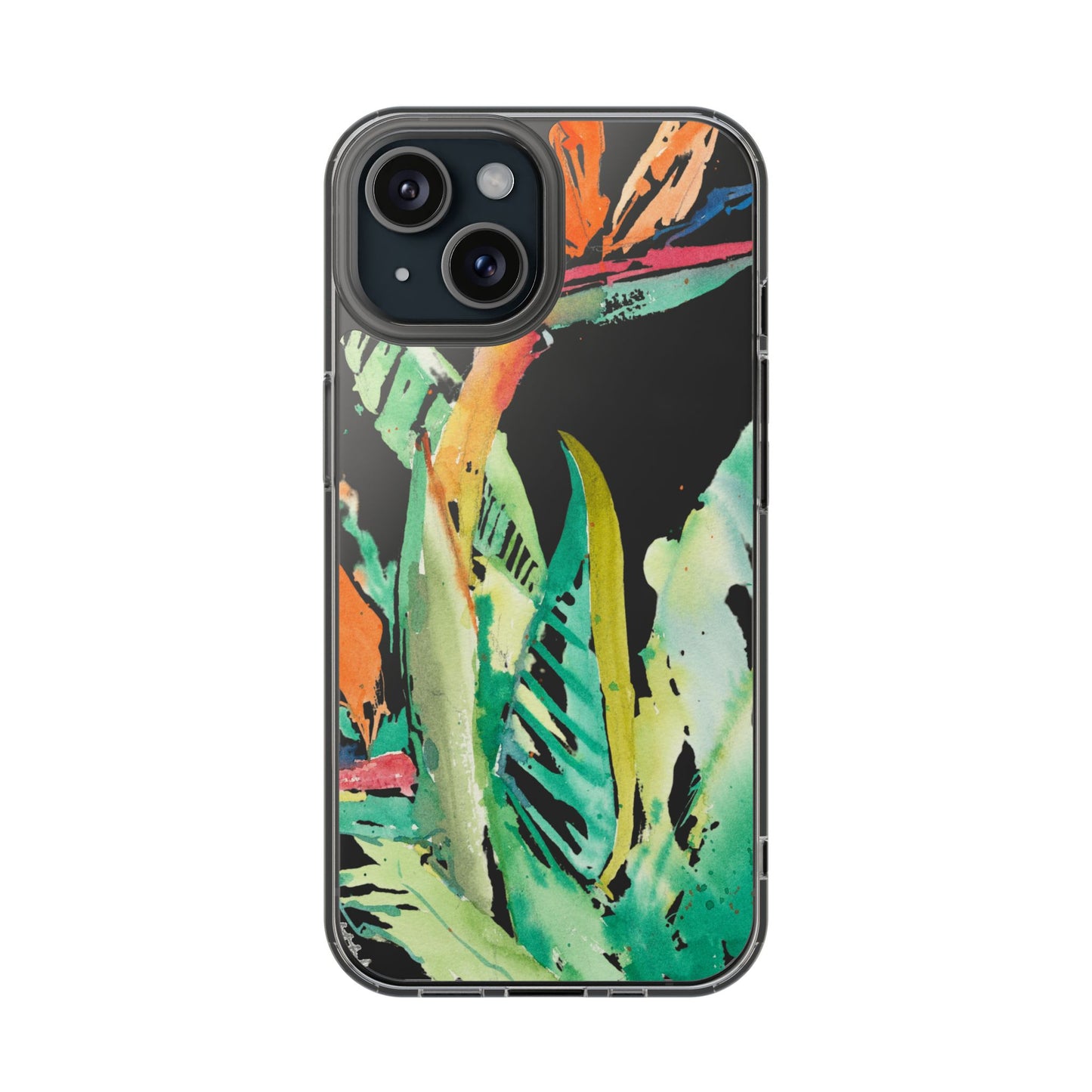 Another Day in Paradise Watercolor Clear Phone Case - Brooke Zitting, LLC