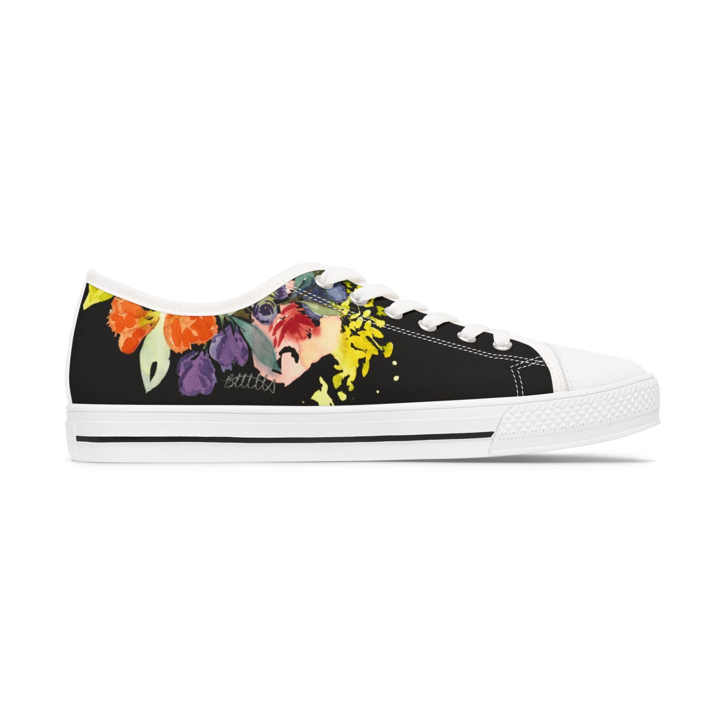 Fresh Floral Blooms Low-top Sneakers – Stylish Shoes for All | Unique Gift Idea - Brooke Zitting, LLC