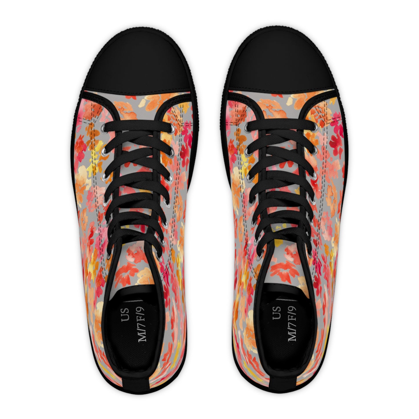 Soft-toned Posy High Top Sneakers with Floral Design – Stylish Shoes for All | Unique Gift Idea - Brooke Zitting, LLC