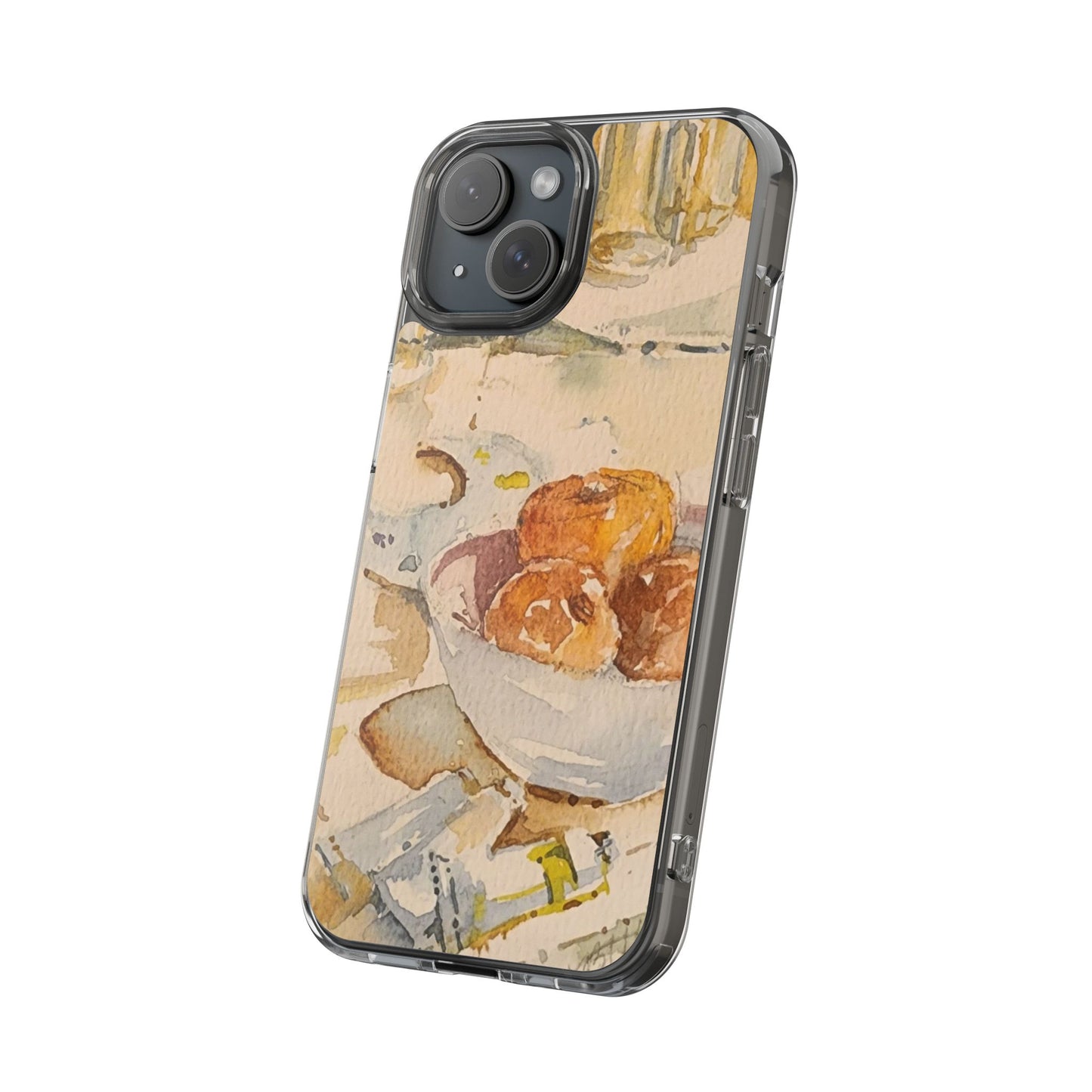 Watercolor Artist's Table Clear Phone Case - Brooke Zitting, LLC
