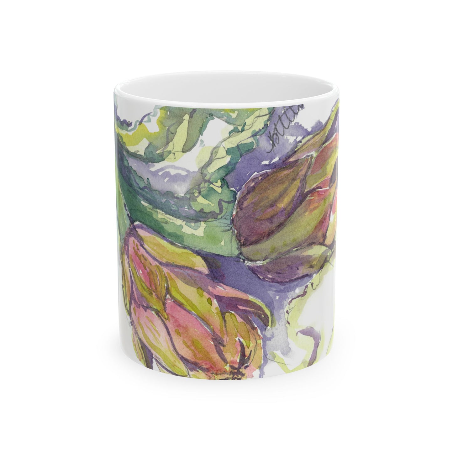 The Italian Artichokes Ceramic Mug - Perfect Gift (11oz, 15oz) - Brooke Zitting, LLC