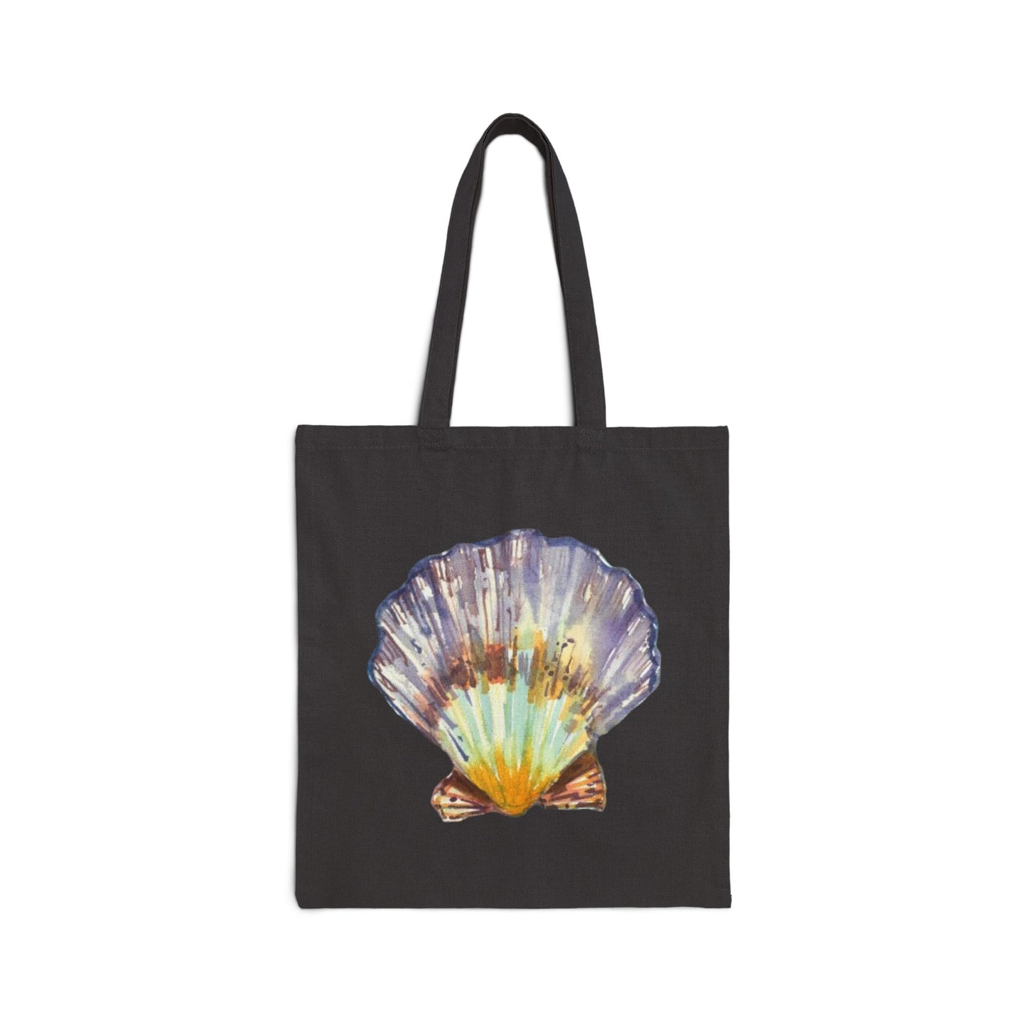 Seashell Cotton Canvas Tote – Eco-Friendly Beach & Shopping Bag for Ocean Lovers - Brooke Zitting, LLC