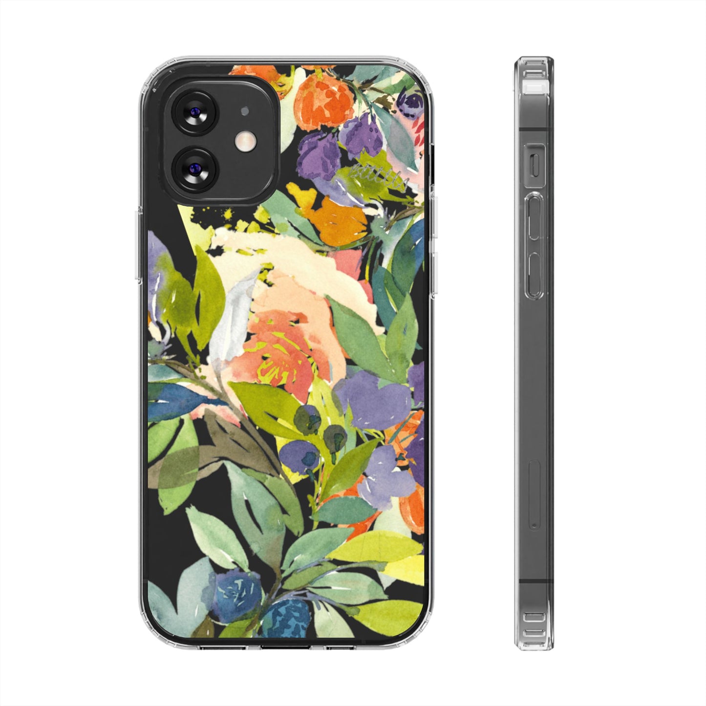Clear Phone Case with Floral Blooms Design - Brooke Zitting, LLC