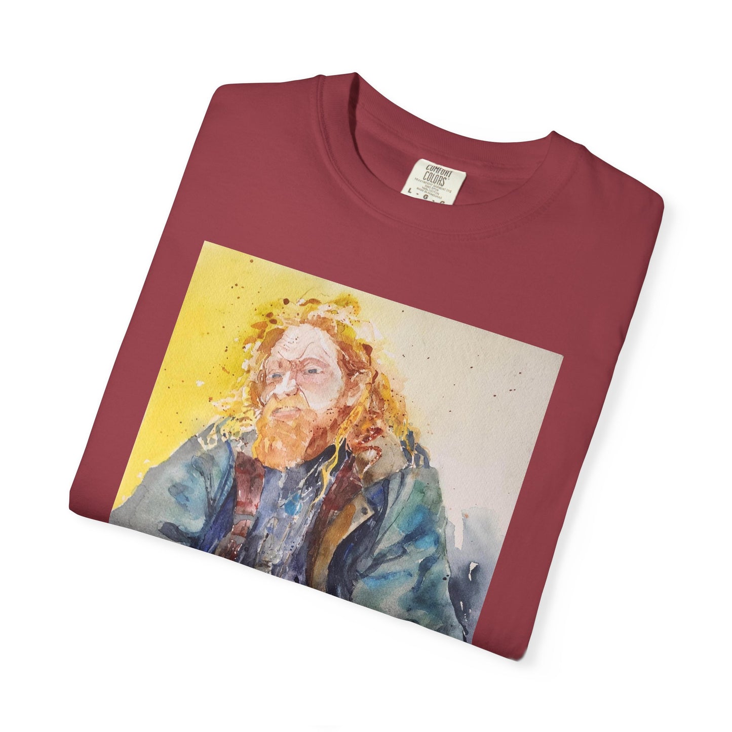 Artistic Unisex Garment-Dyed T-shirt, Vibrant Watercolor Design, Casual Wear, Artist Gift, Custom T-shirt