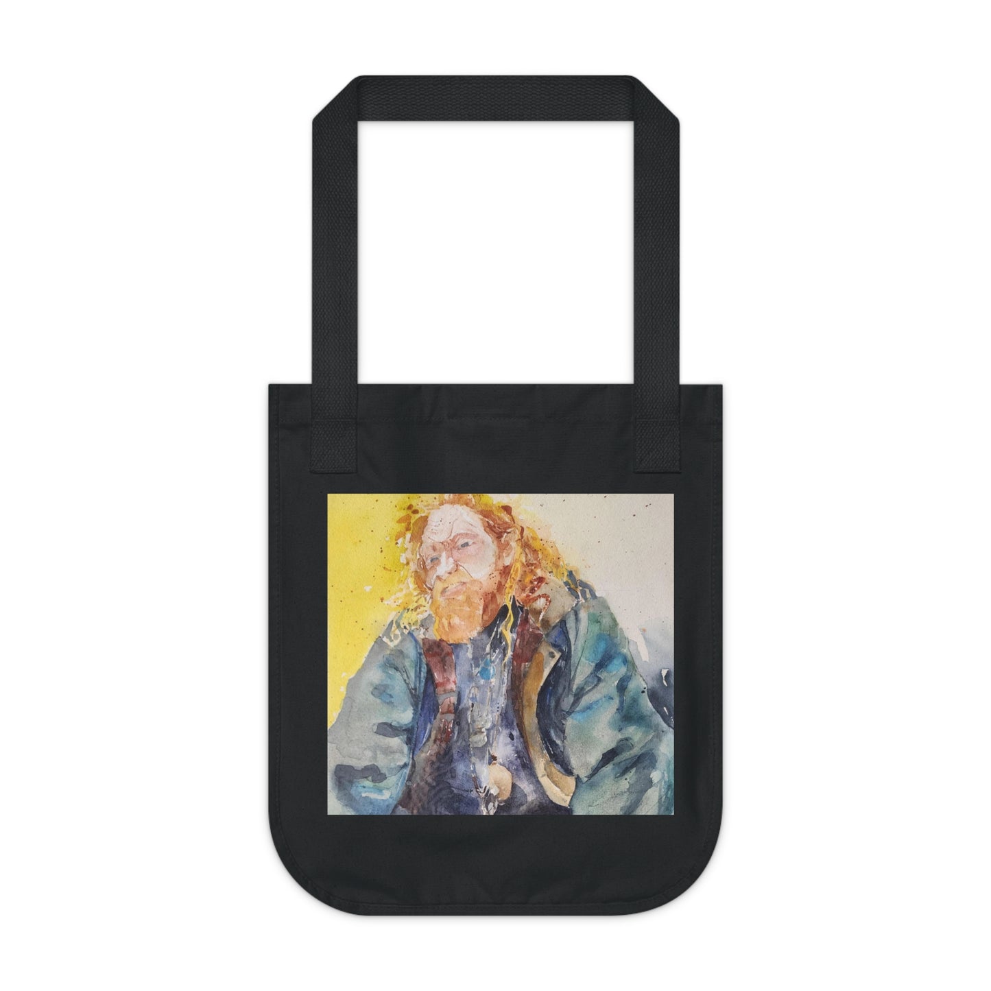 Soulshine Watercolor Design Organic Canvas Tote – Eco-Friendly, Watercolor Fine Art, Reusable Bag for Art Lovers - Brooke Zitting, LLC