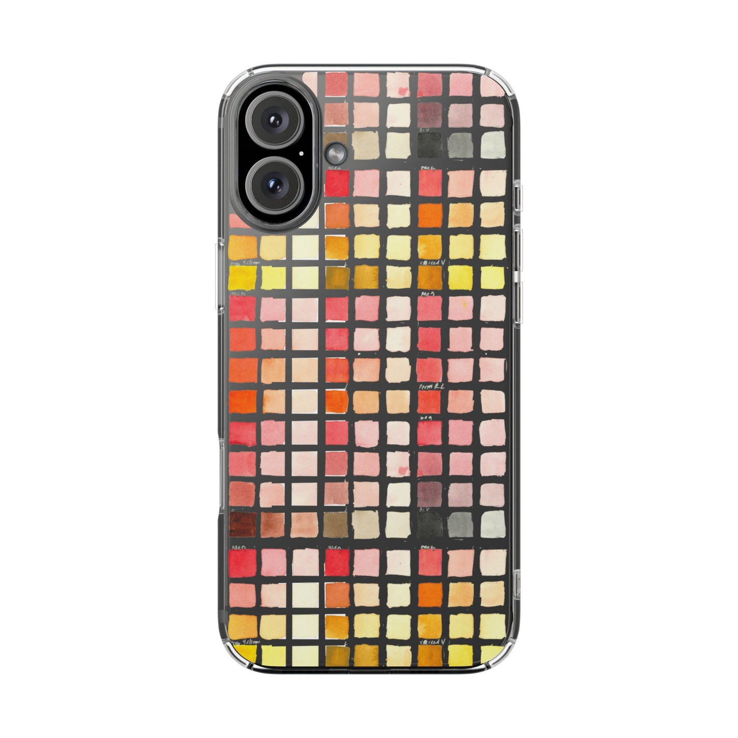 Watercolor Paint Swatches Clear Phone Case - Brooke Zitting, LLC