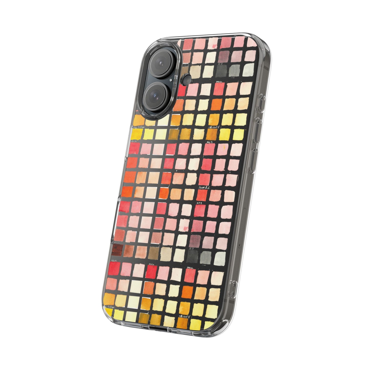 Watercolor Paint Swatches Clear Phone Case - Brooke Zitting, LLC