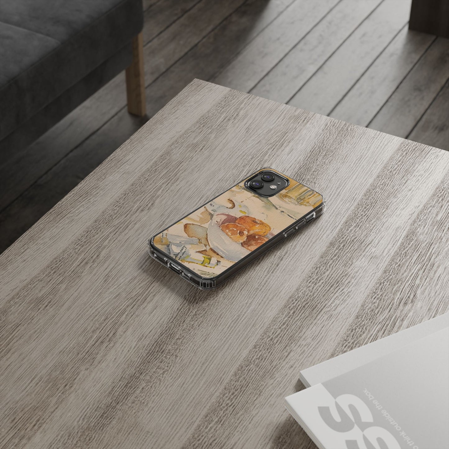 Watercolor Artist's Table Clear Phone Case - Brooke Zitting, LLC