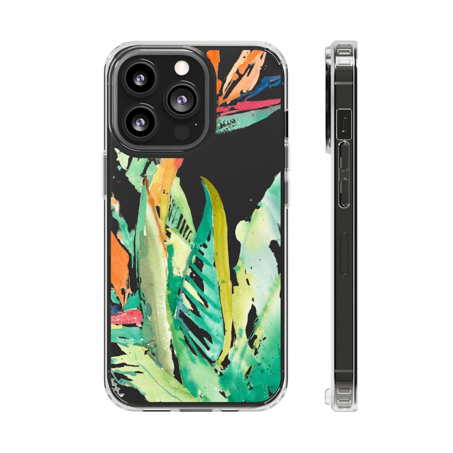 Another Day in Paradise Watercolor Clear Phone Case - Brooke Zitting, LLC