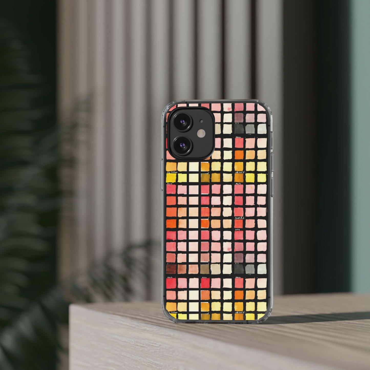 Watercolor Paint Swatches Clear Phone Case - Brooke Zitting, LLC