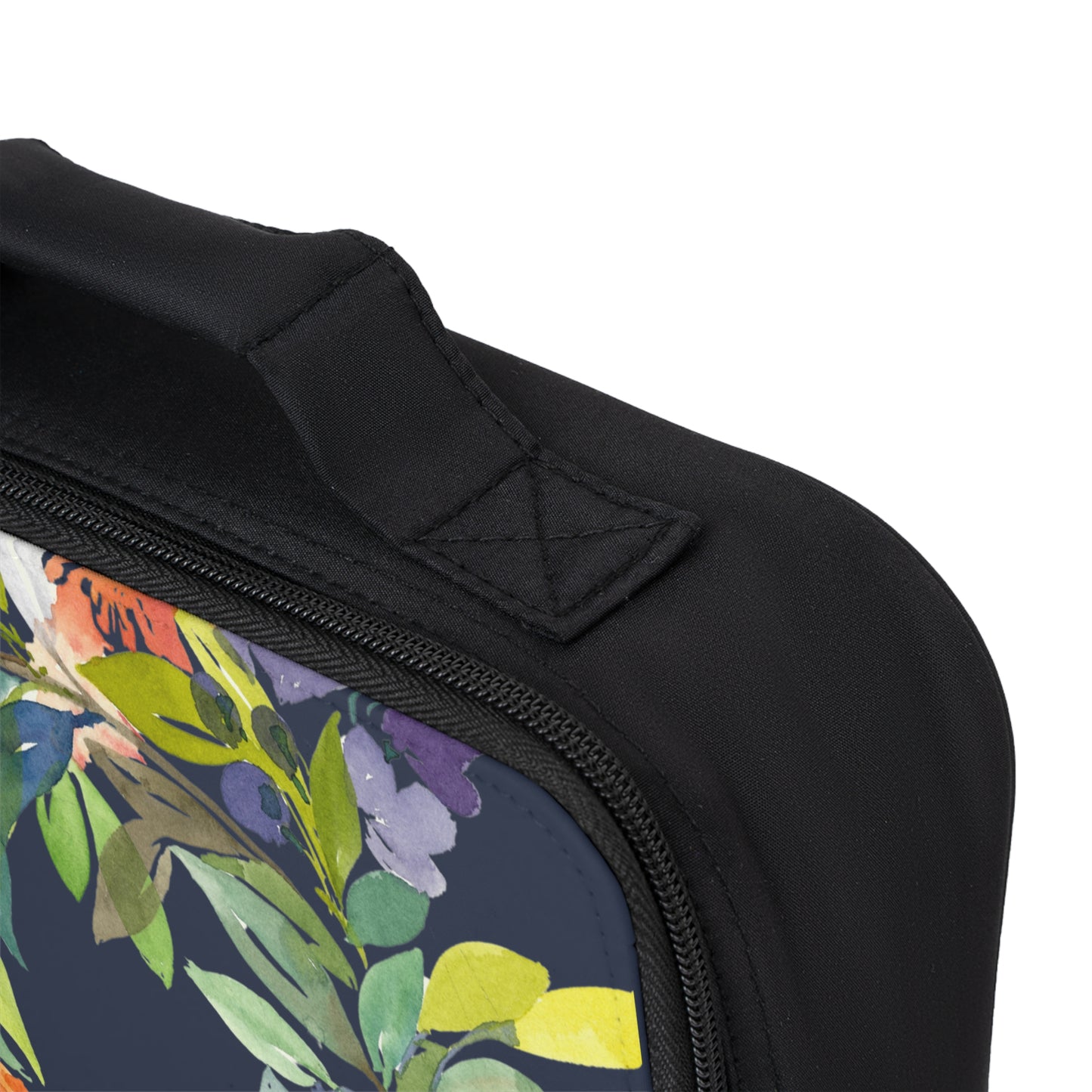 Floral Blooms Wreath Watercolor Design Lunch Bag – Eco-Friendly Tote for School, Work, Picnics & Beach - Brooke Zitting, LLC