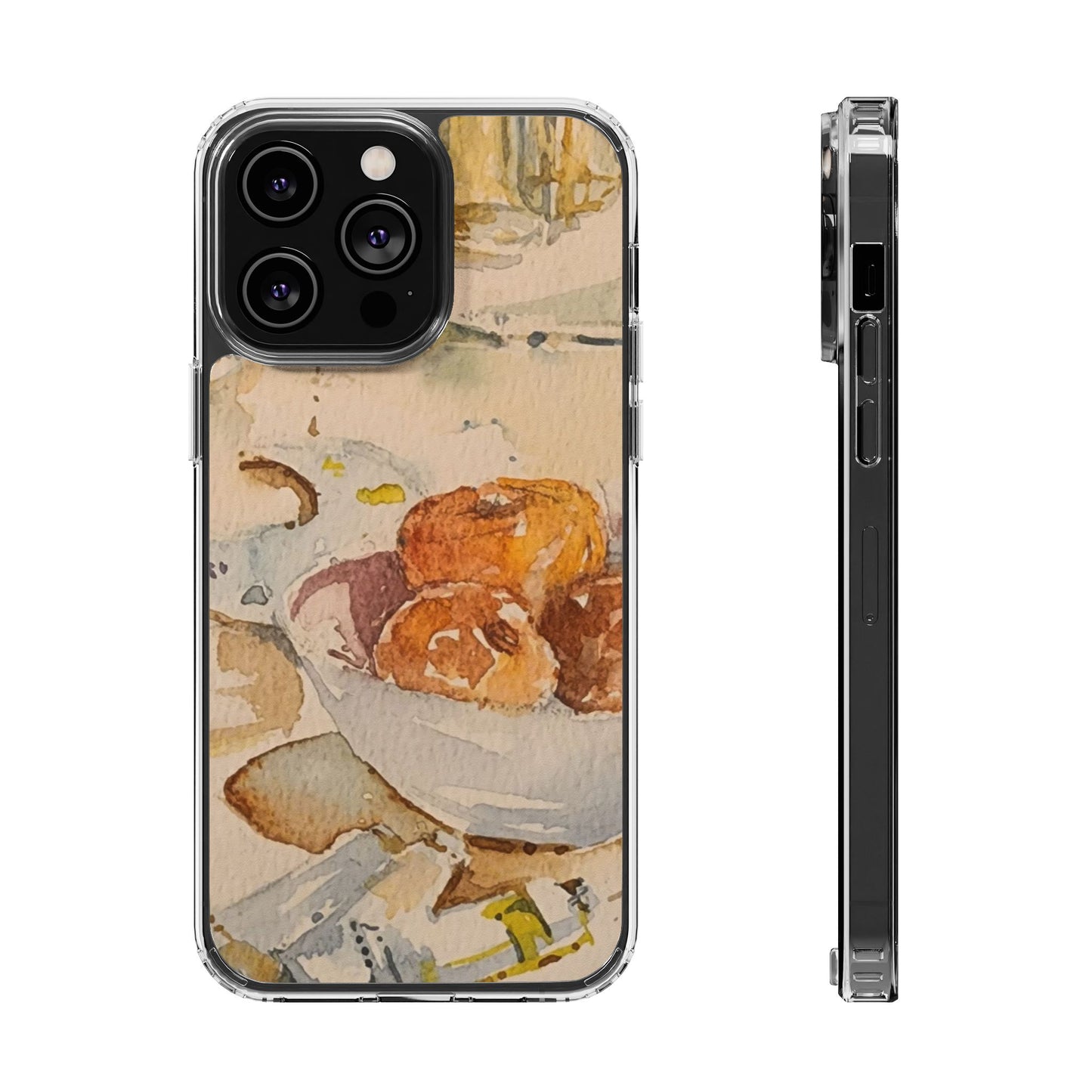 Watercolor Artist's Table Clear Phone Case - Brooke Zitting, LLC
