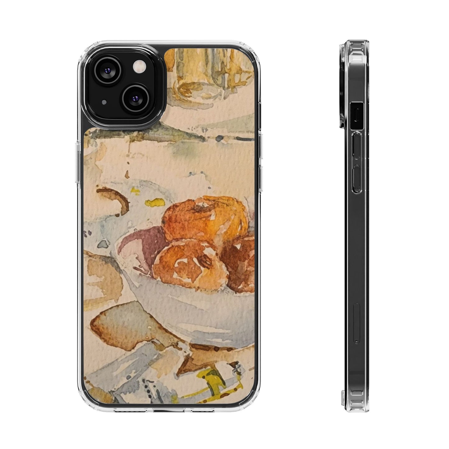 Watercolor Artist's Table Clear Phone Case - Brooke Zitting, LLC