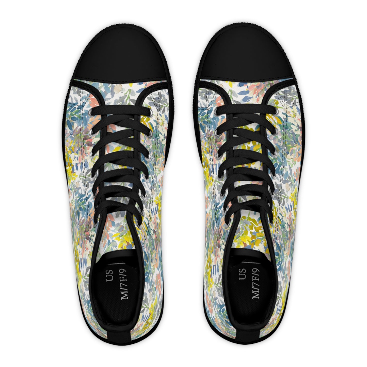 Petal Parade High Top Sneakers with Floral Design – Stylish Shoes for All | Unique Gift Idea - Brooke Zitting, LLC