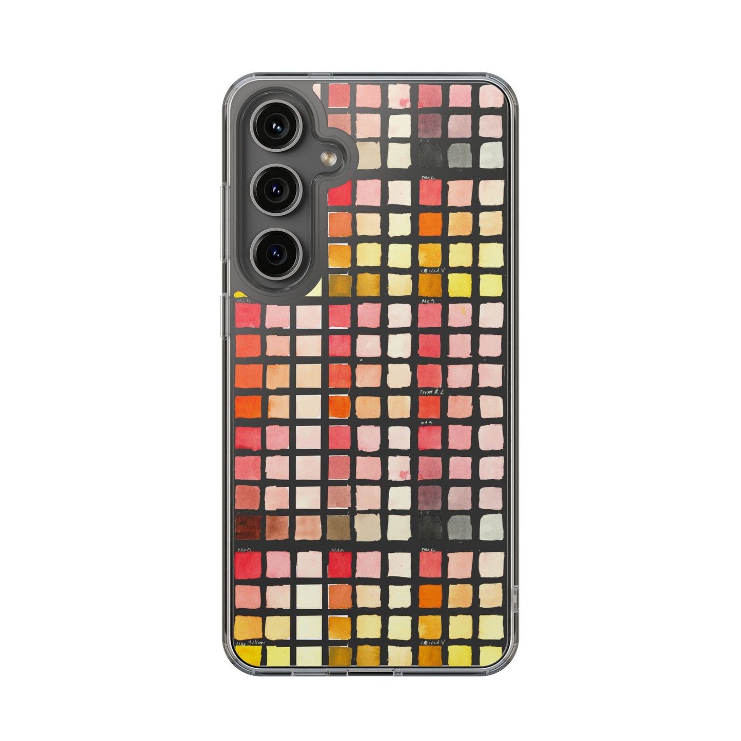 Watercolor Paint Swatches Clear Phone Case - Brooke Zitting, LLC
