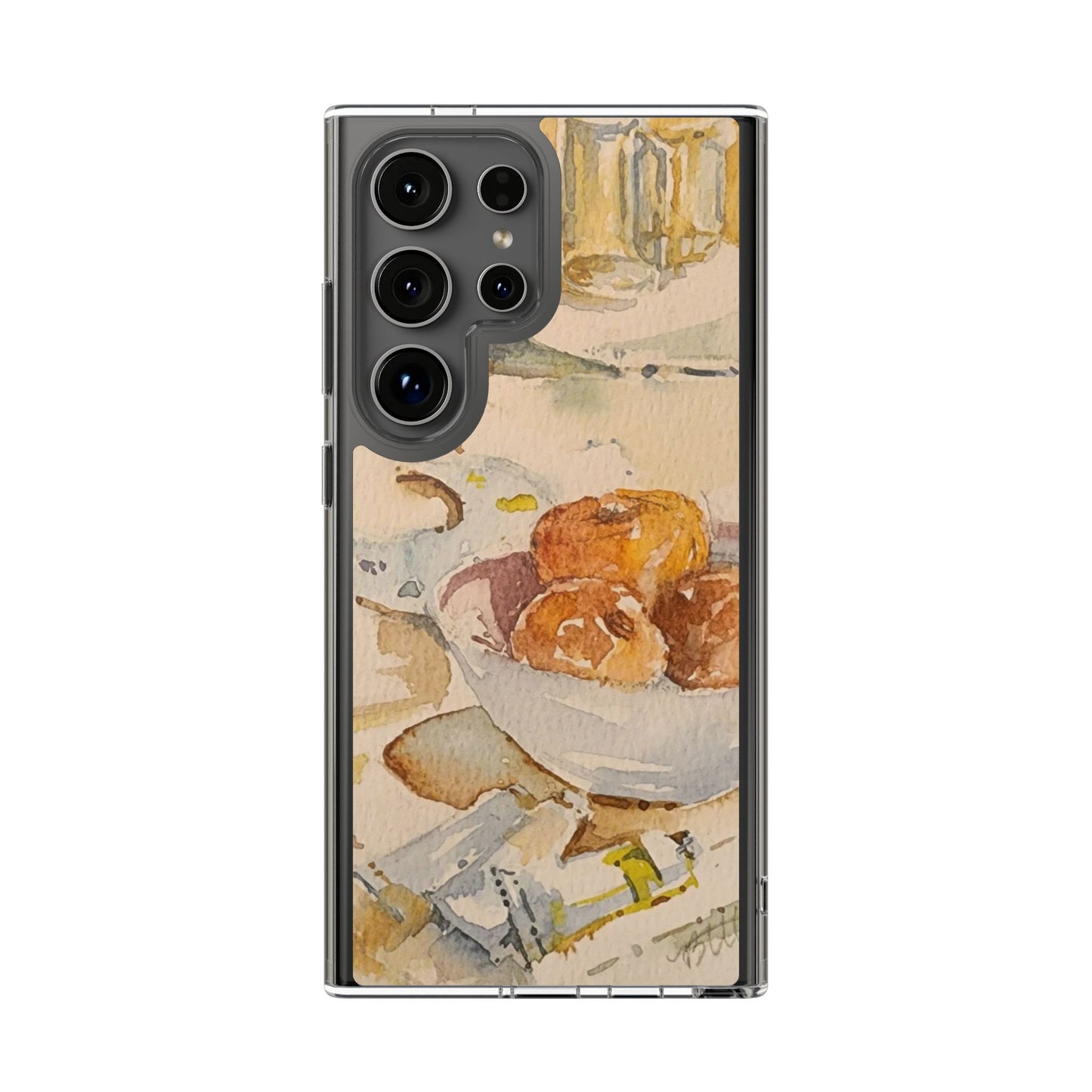 Watercolor Artist's Table Clear Phone Case - Brooke Zitting, LLC