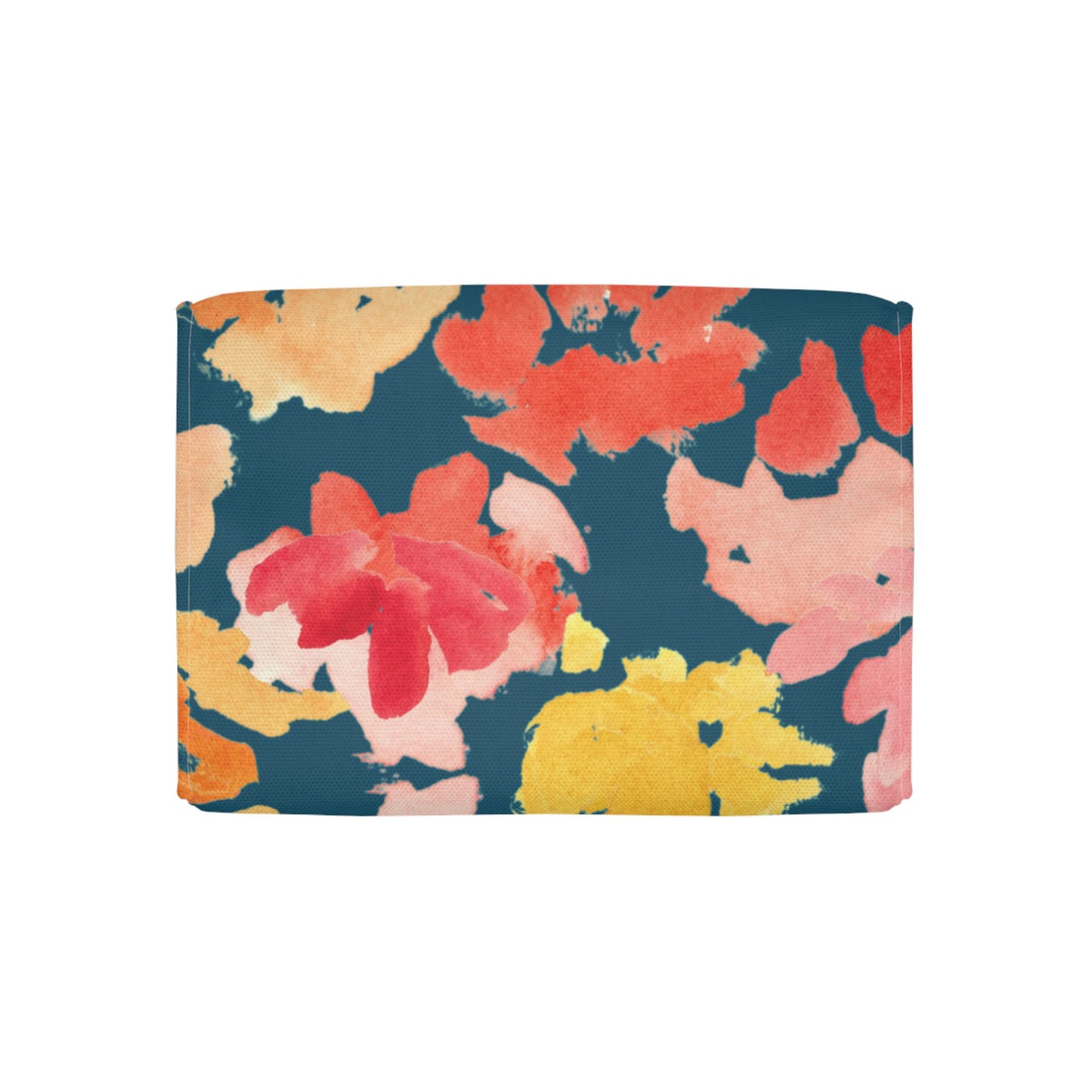 Warm Posy Watercolor Design Lunch Bag – Insulated, Wipe-Clean, Eco-Friendly Tote for Daily Use - Brooke Zitting, LLC