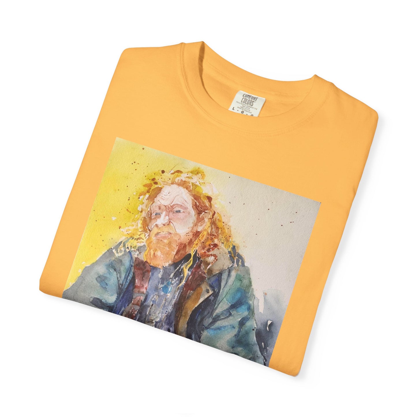 Artistic Unisex Garment-Dyed T-shirt, Vibrant Watercolor Design, Casual Wear, Artist Gift, Custom T-shirt