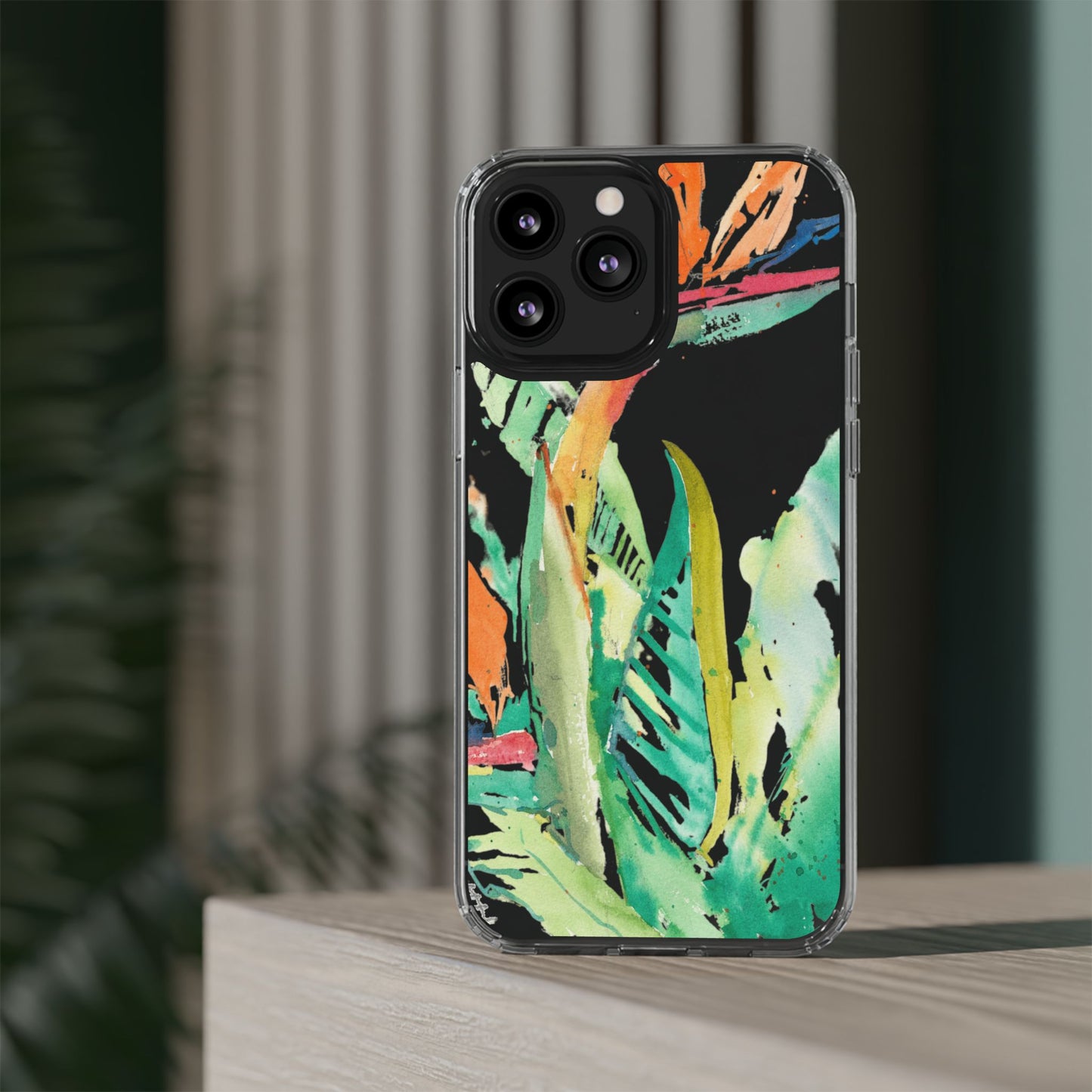 Another Day in Paradise Watercolor Clear Phone Case - Brooke Zitting, LLC