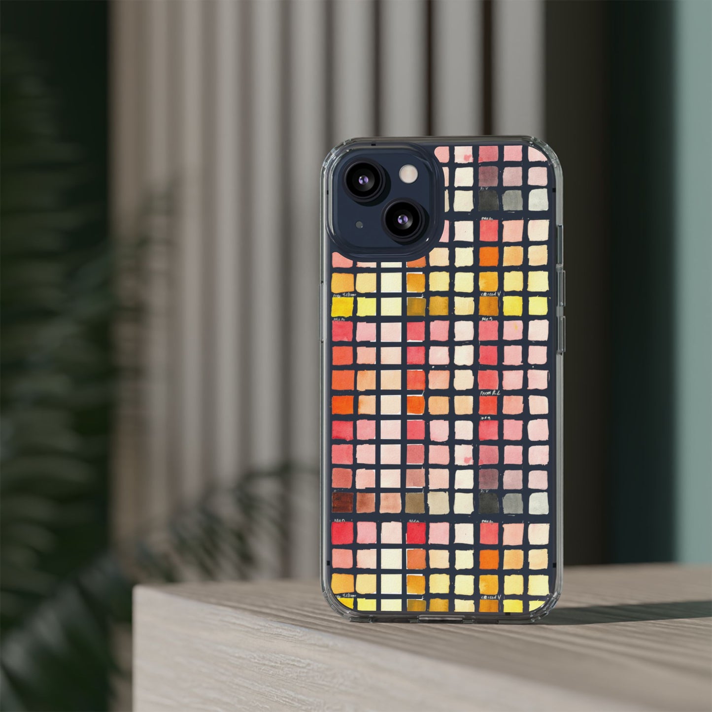 Watercolor Paint Swatches Clear Phone Case - Brooke Zitting, LLC