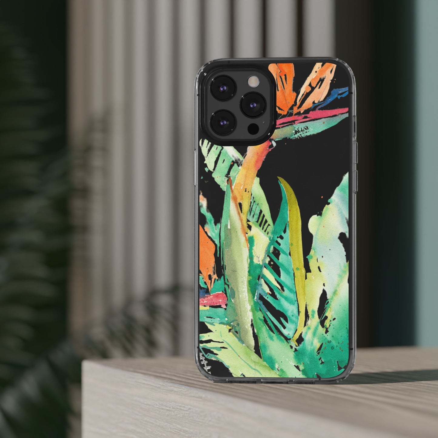 Another Day in Paradise Watercolor Clear Phone Case - Brooke Zitting, LLC