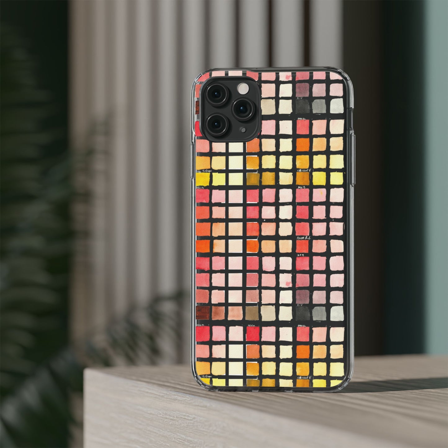 Watercolor Paint Swatches Clear Phone Case - Brooke Zitting, LLC