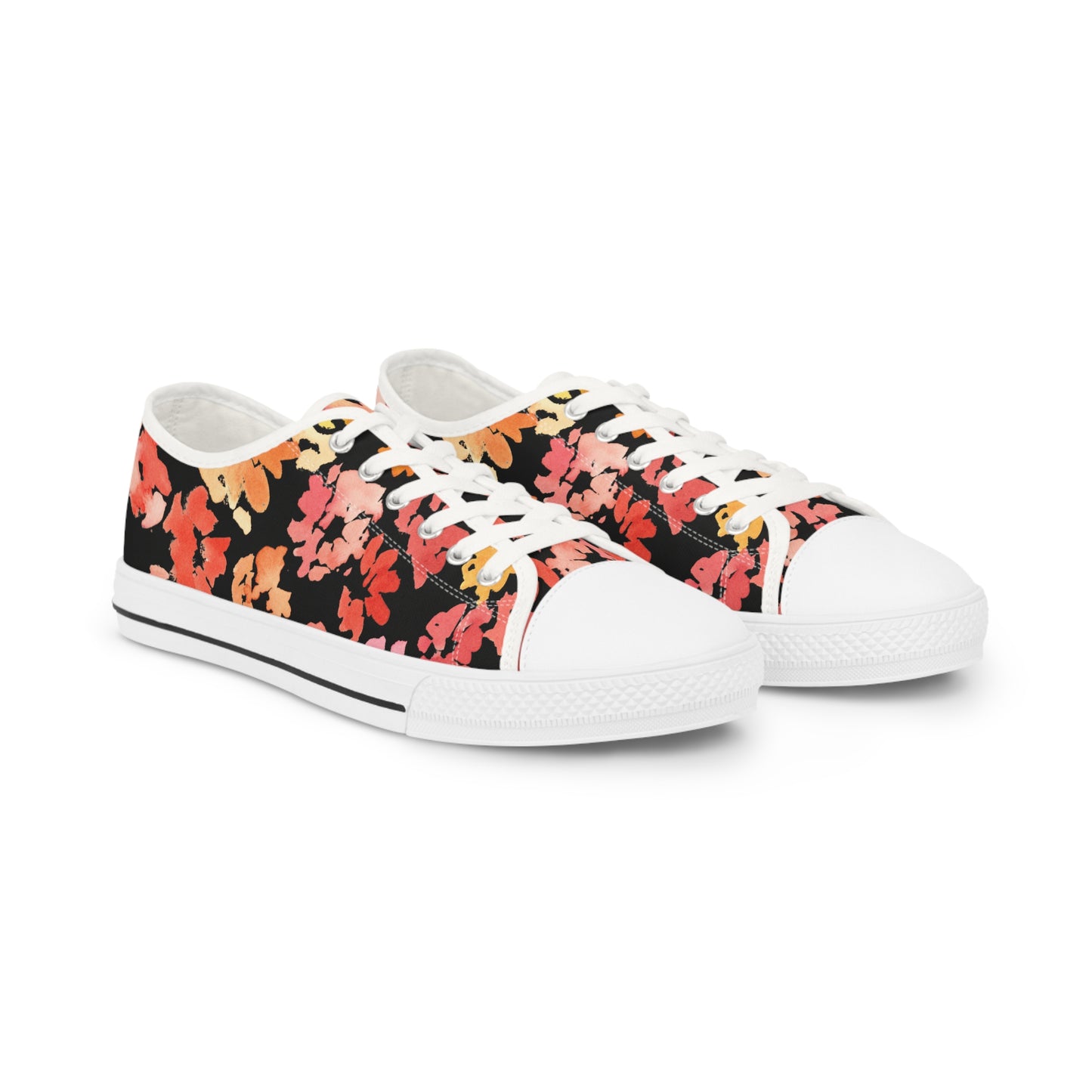 Warm Posy Watercolor Floral Low-Top Sneakers | Men (Copy) - Brooke Zitting, LLC