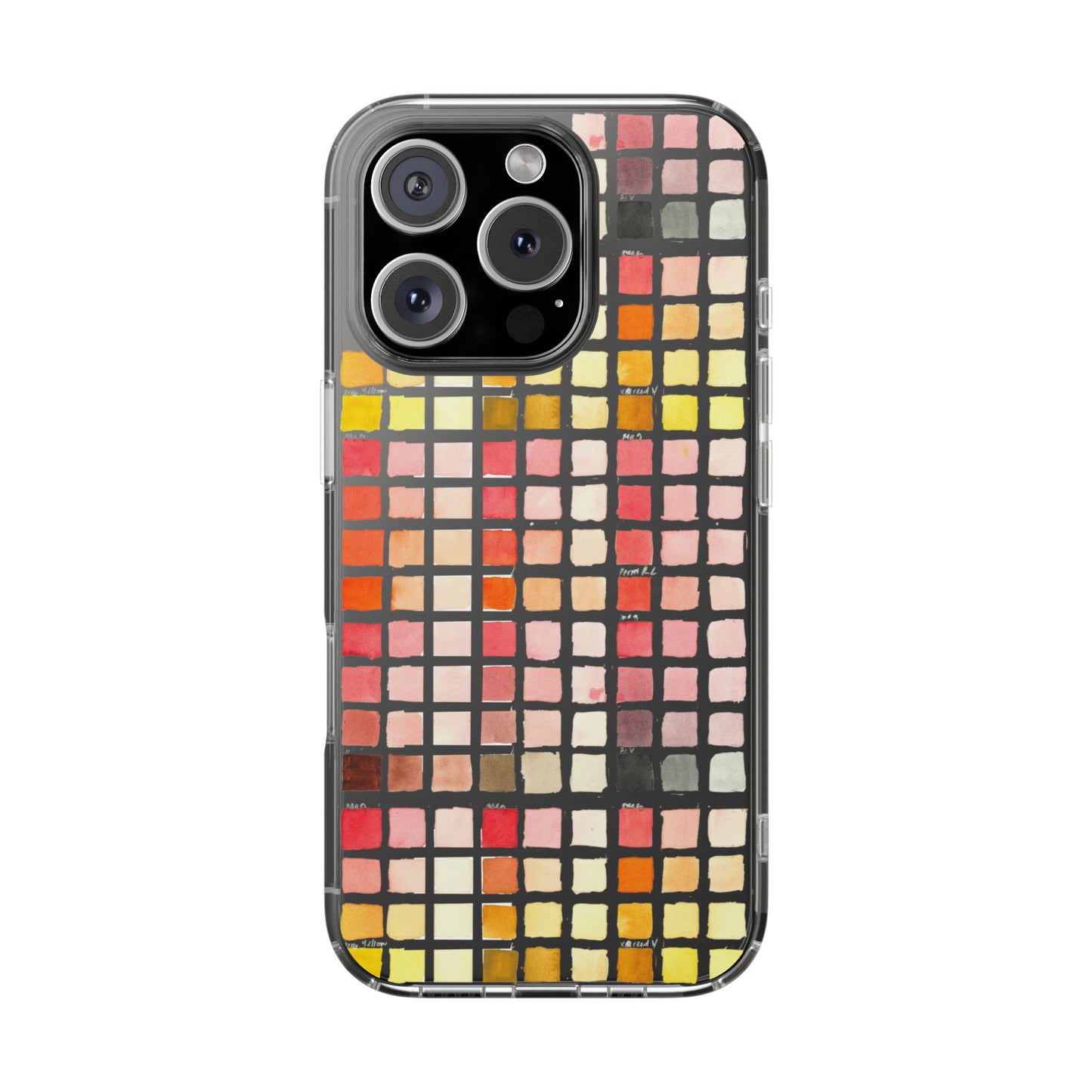 Watercolor Paint Swatches Clear Phone Case - Brooke Zitting, LLC