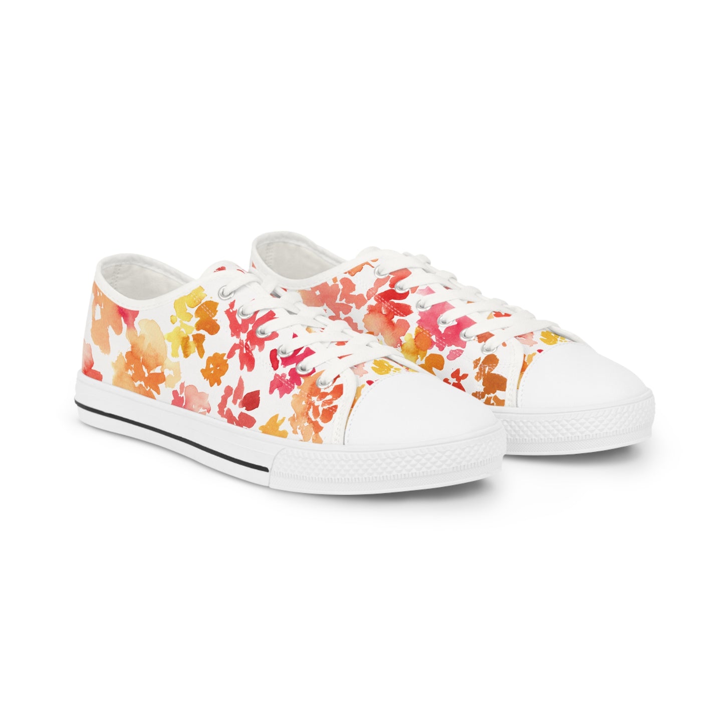 Watercolor Warm Posy Design Men's Sneakers – The Perfect Gift for Him - Brooke Zitting, LLC