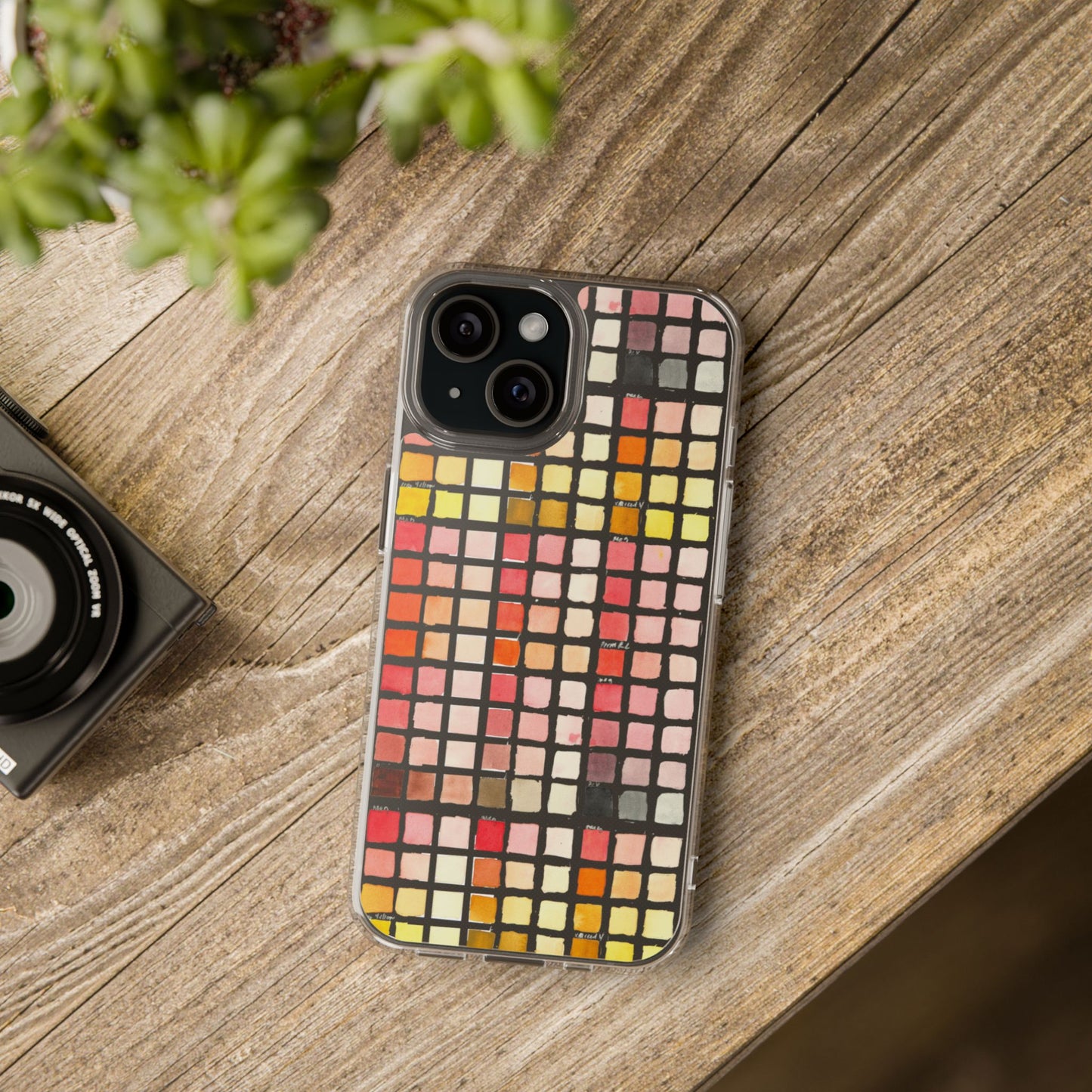 Watercolor Paint Swatches Clear Phone Case - Brooke Zitting, LLC