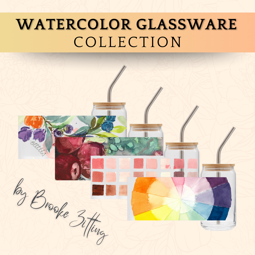 Watercolor Glassware Collection by Brooke Zitting