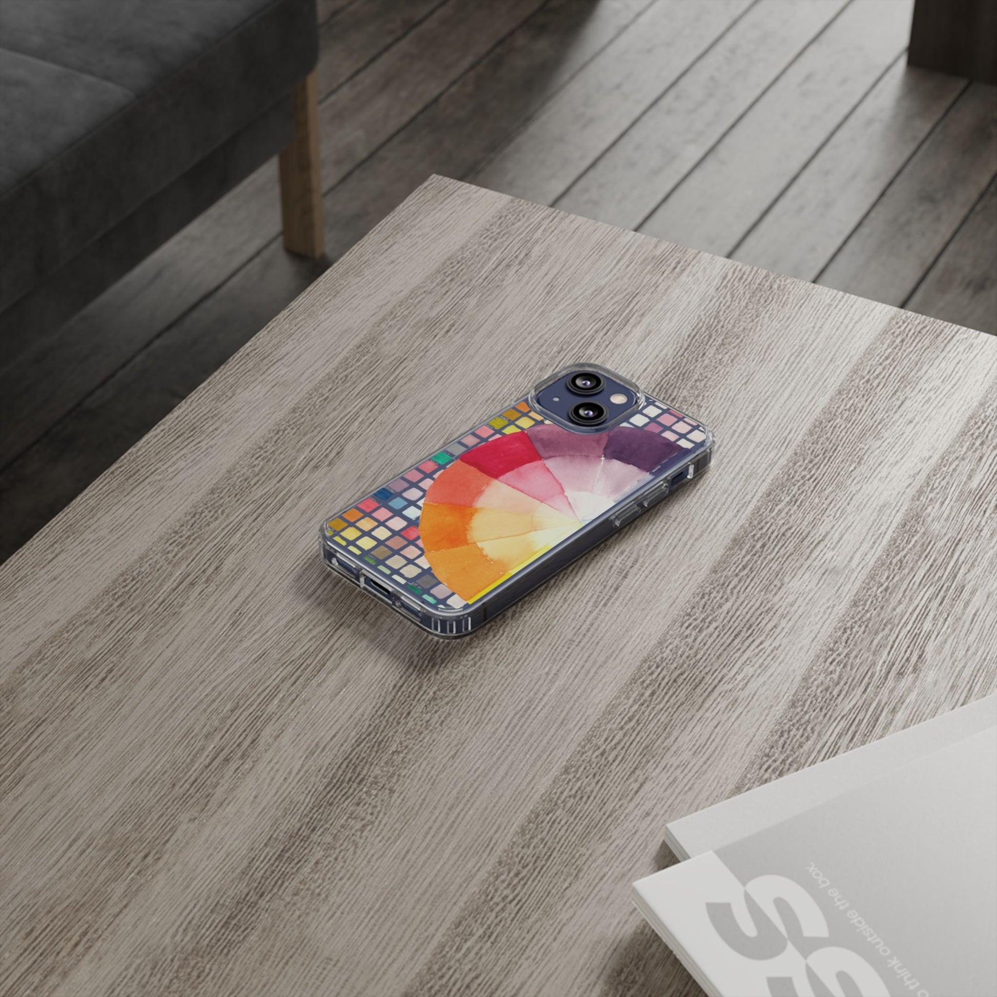 Watercolor-Theory Clear Phone Case - Brooke Zitting, LLC