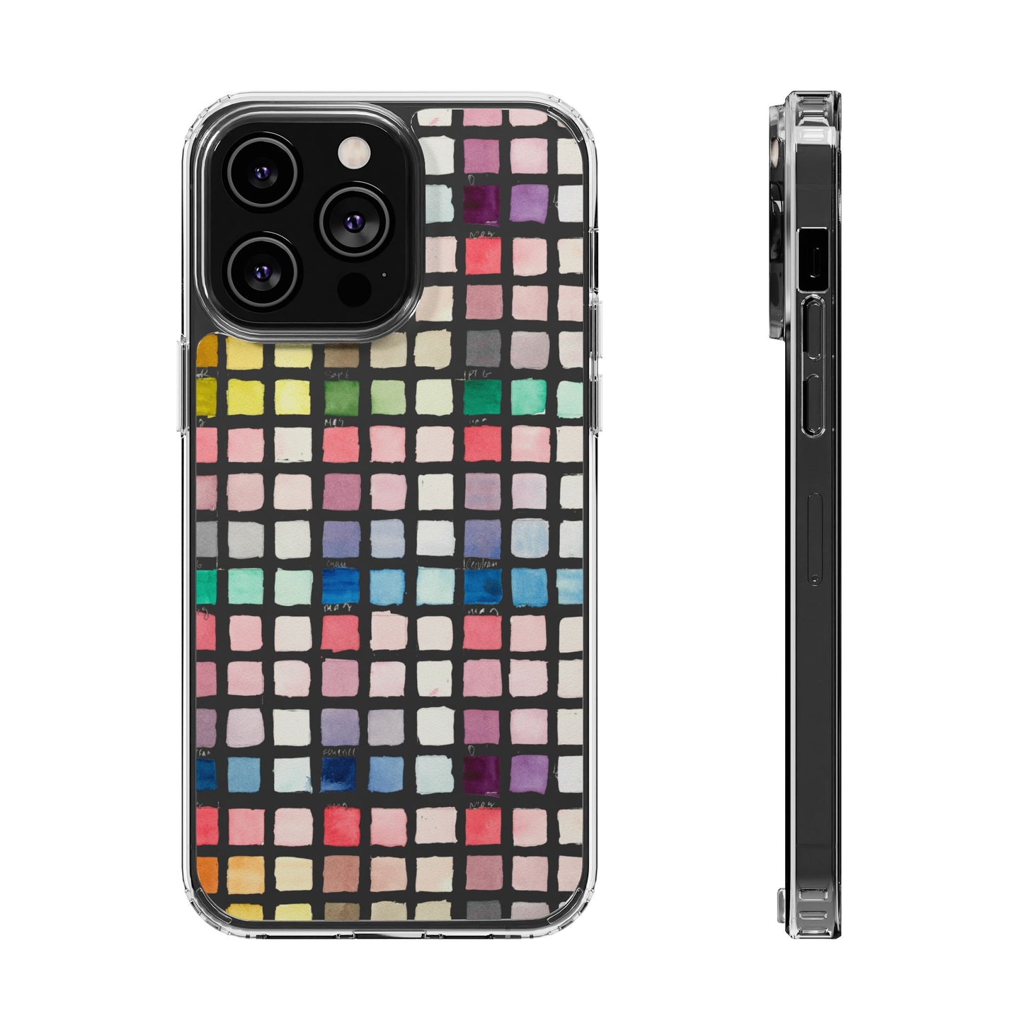 Watercolor Swatches Clear Phone Case - Brooke Zitting, LLC