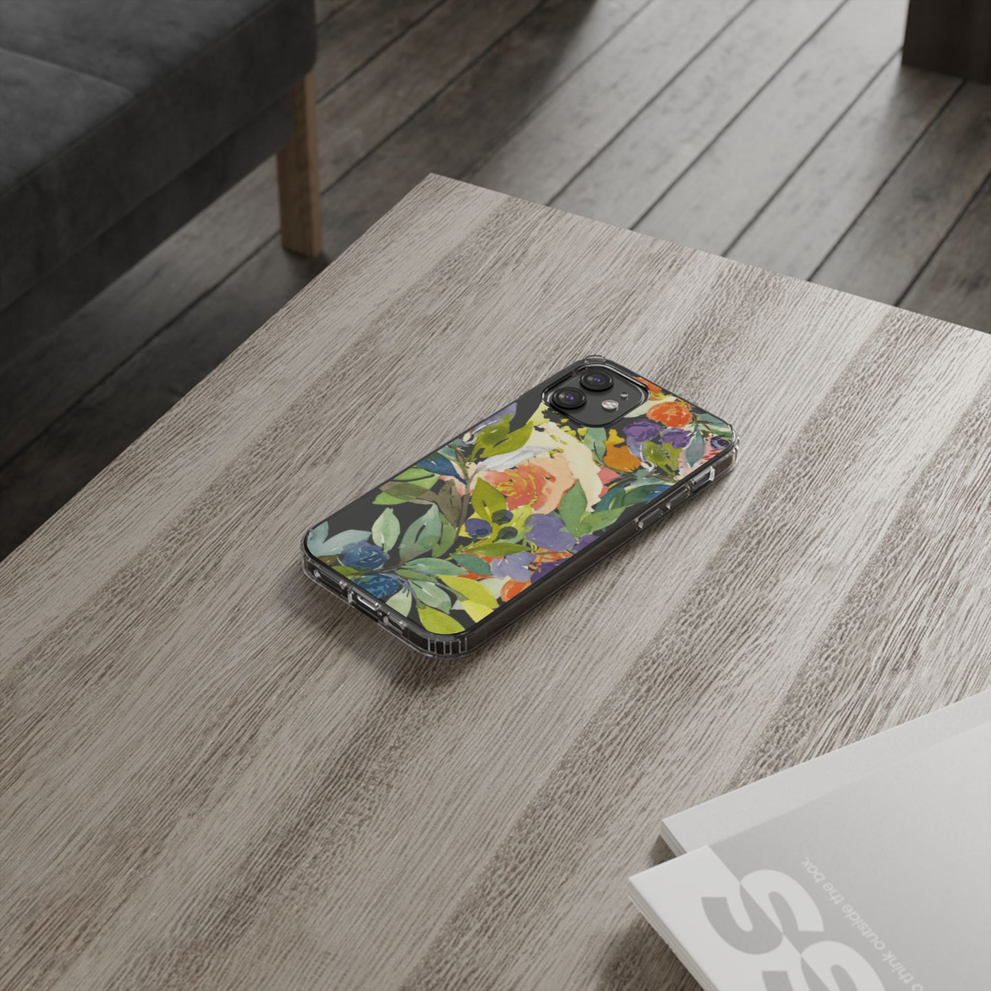 Clear Phone Case with Floral Blooms Design - Brooke Zitting, LLC