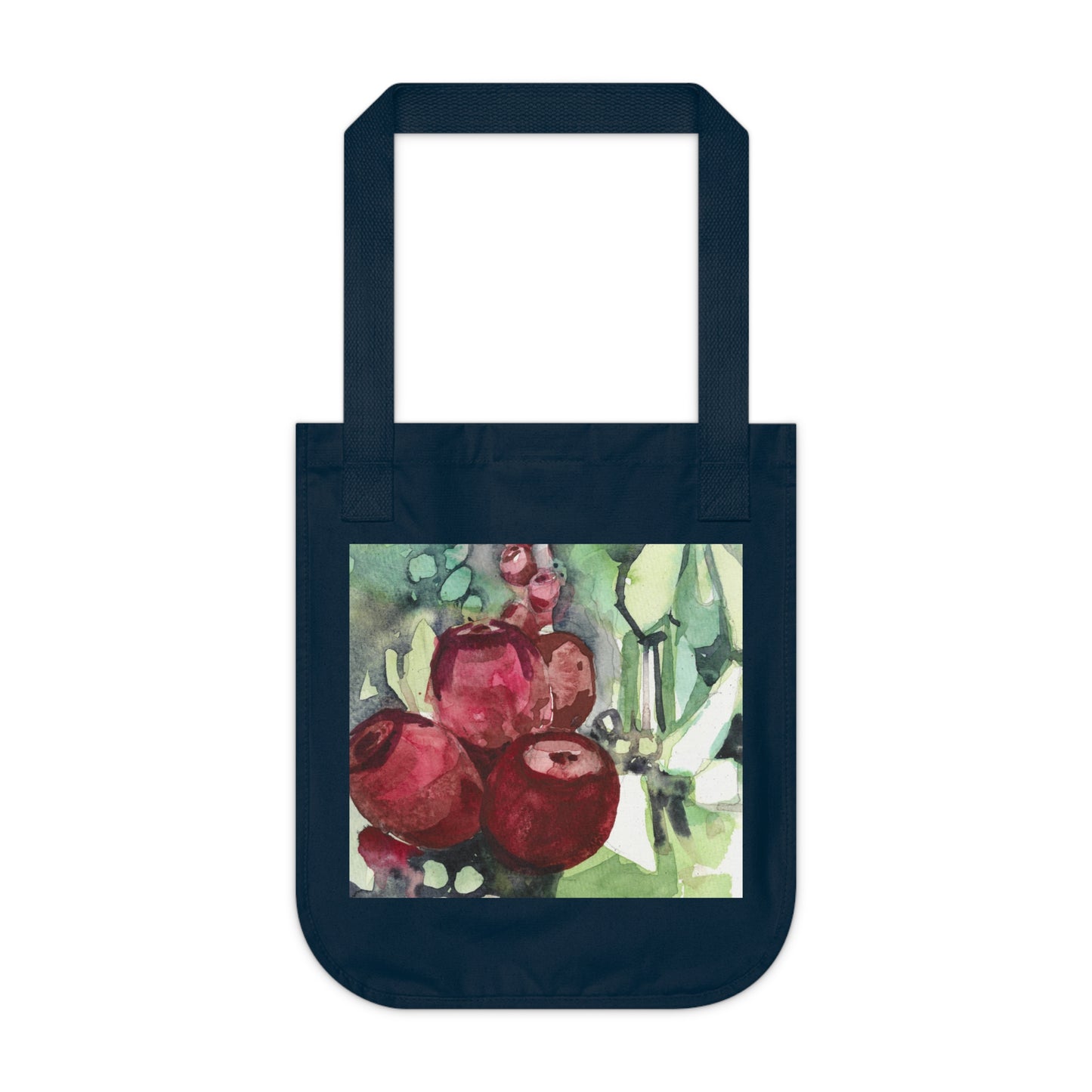 Prickly Pear Watercolor Design Organic Canvas Tote – Eco-Friendly, Watercolor Fine Art, Reusable Bag for Art Lovers - Brooke Zitting, LLC