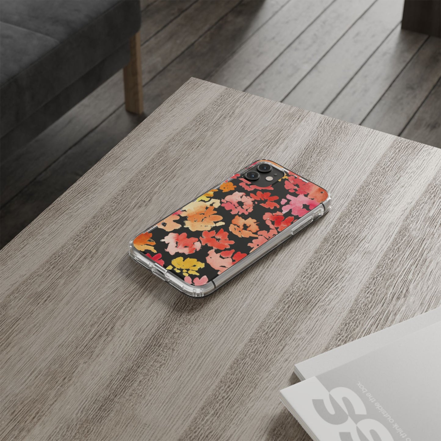 Watercolor Posy Clear Phone Case - Brooke Zitting, LLC
