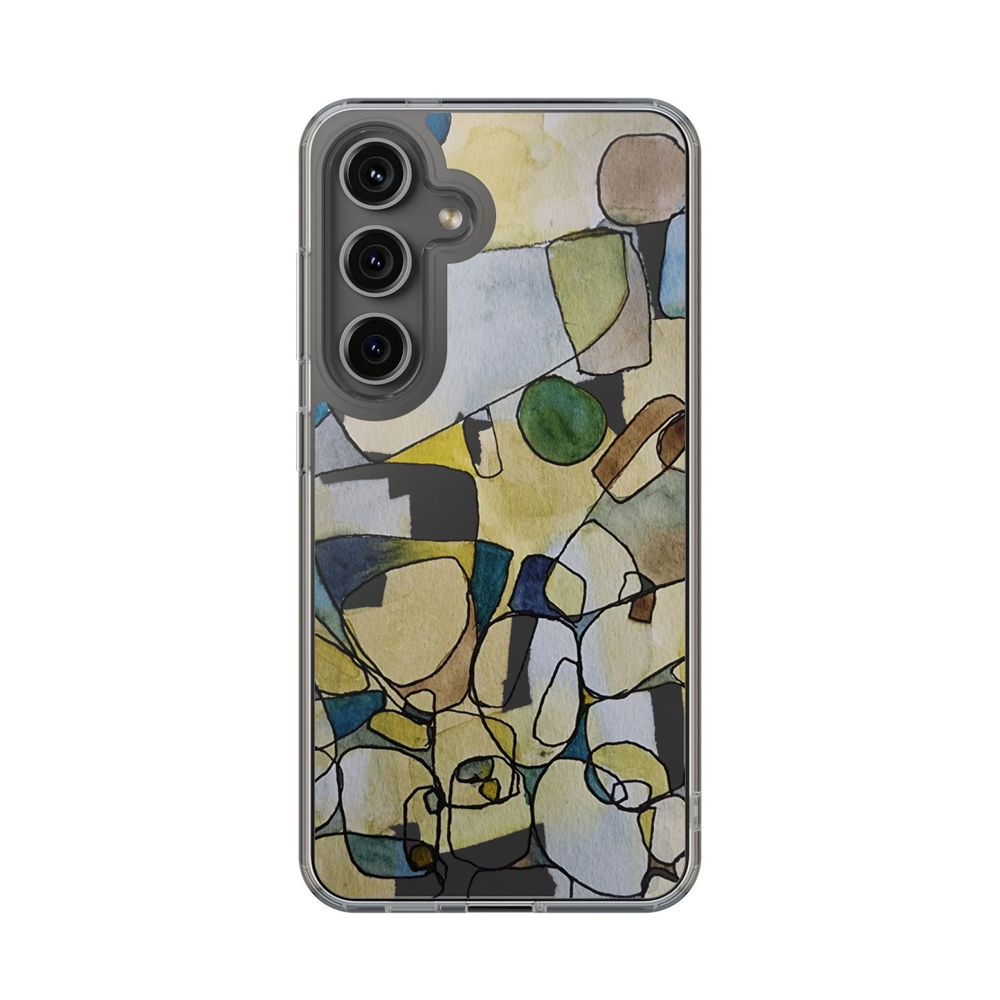 Abstract Watercolor Clear Phone Case - Brooke Zitting, LLC