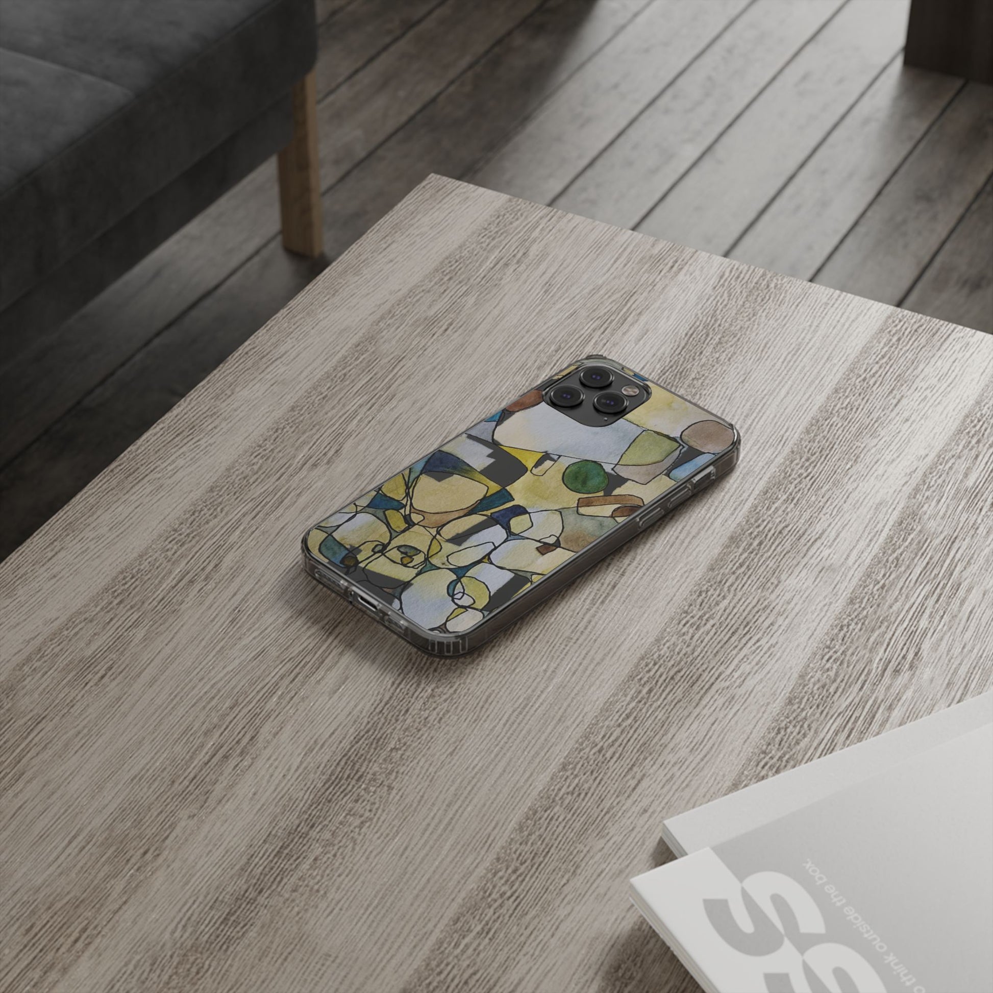 Abstract Watercolor Clear Phone Case - Brooke Zitting, LLC