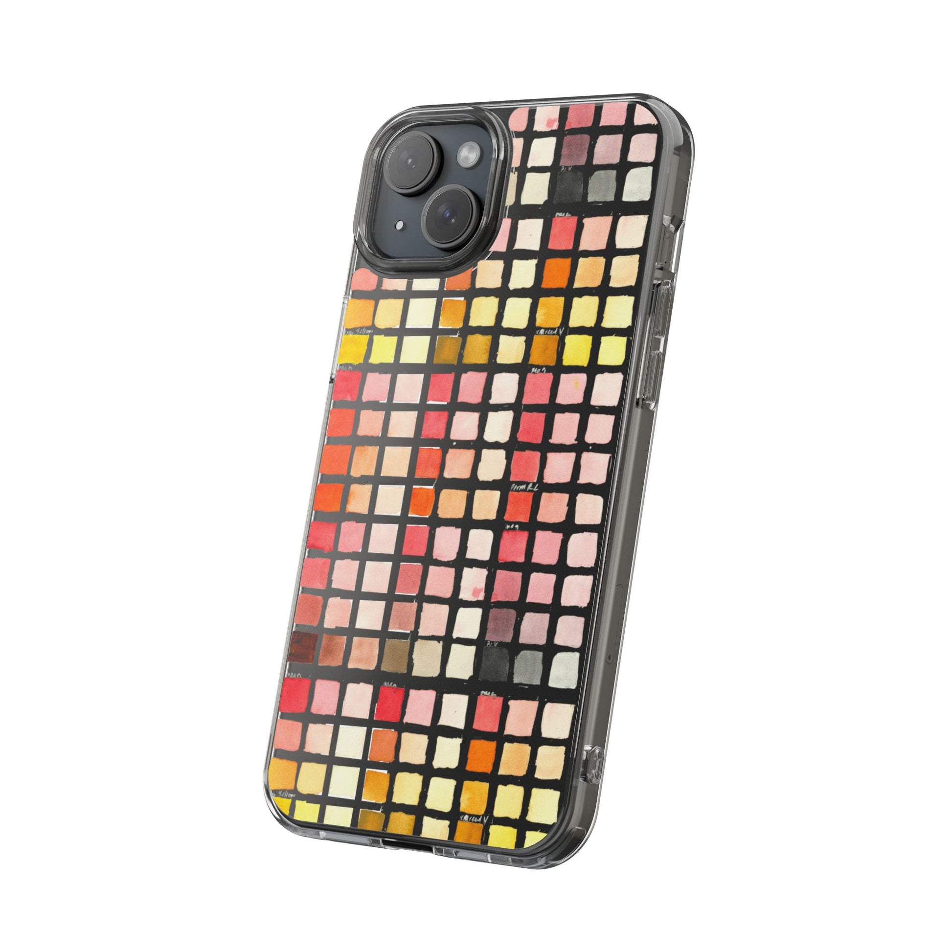 Watercolor Paint Swatches Clear Phone Case - Brooke Zitting, LLC