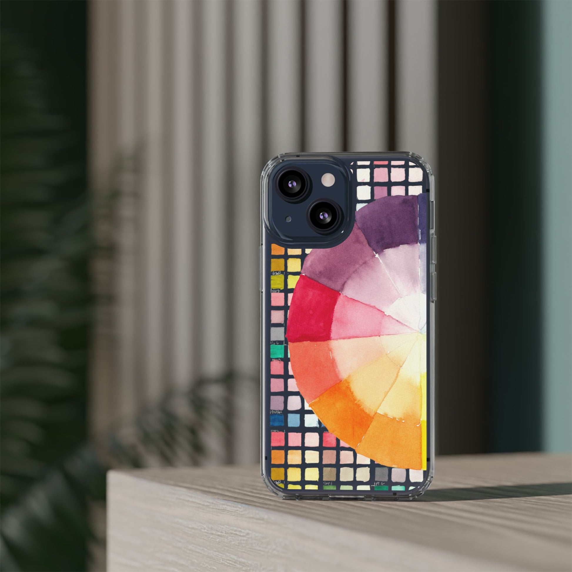 Watercolor-Theory Clear Phone Case - Brooke Zitting, LLC