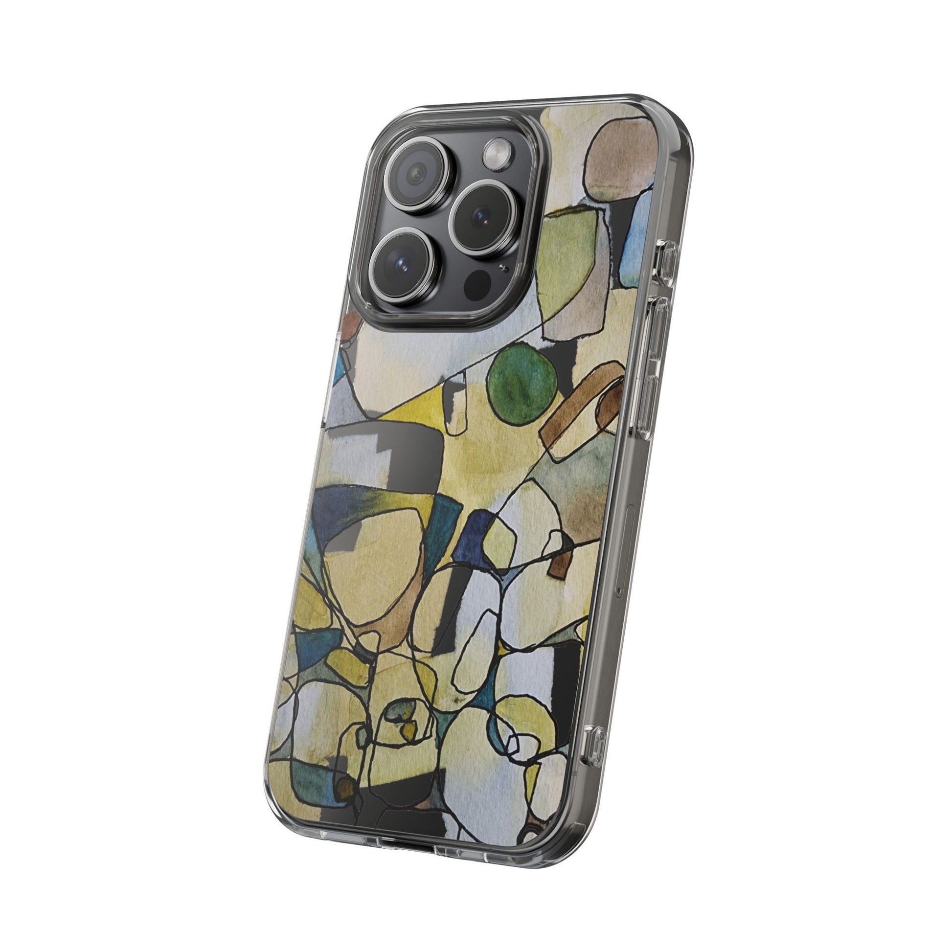 Abstract Watercolor Clear Phone Case - Brooke Zitting, LLC